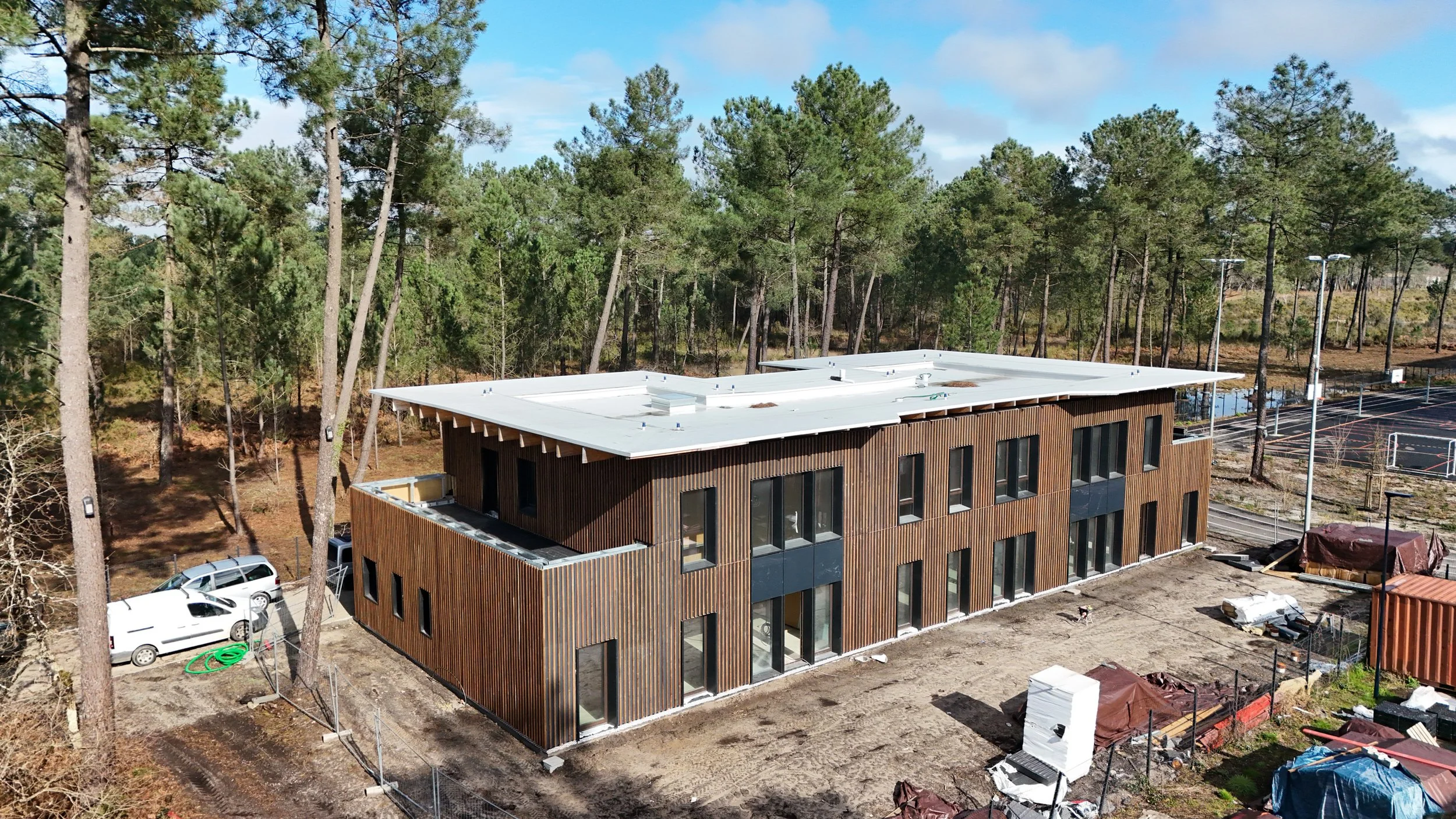 Demonstration building under construction