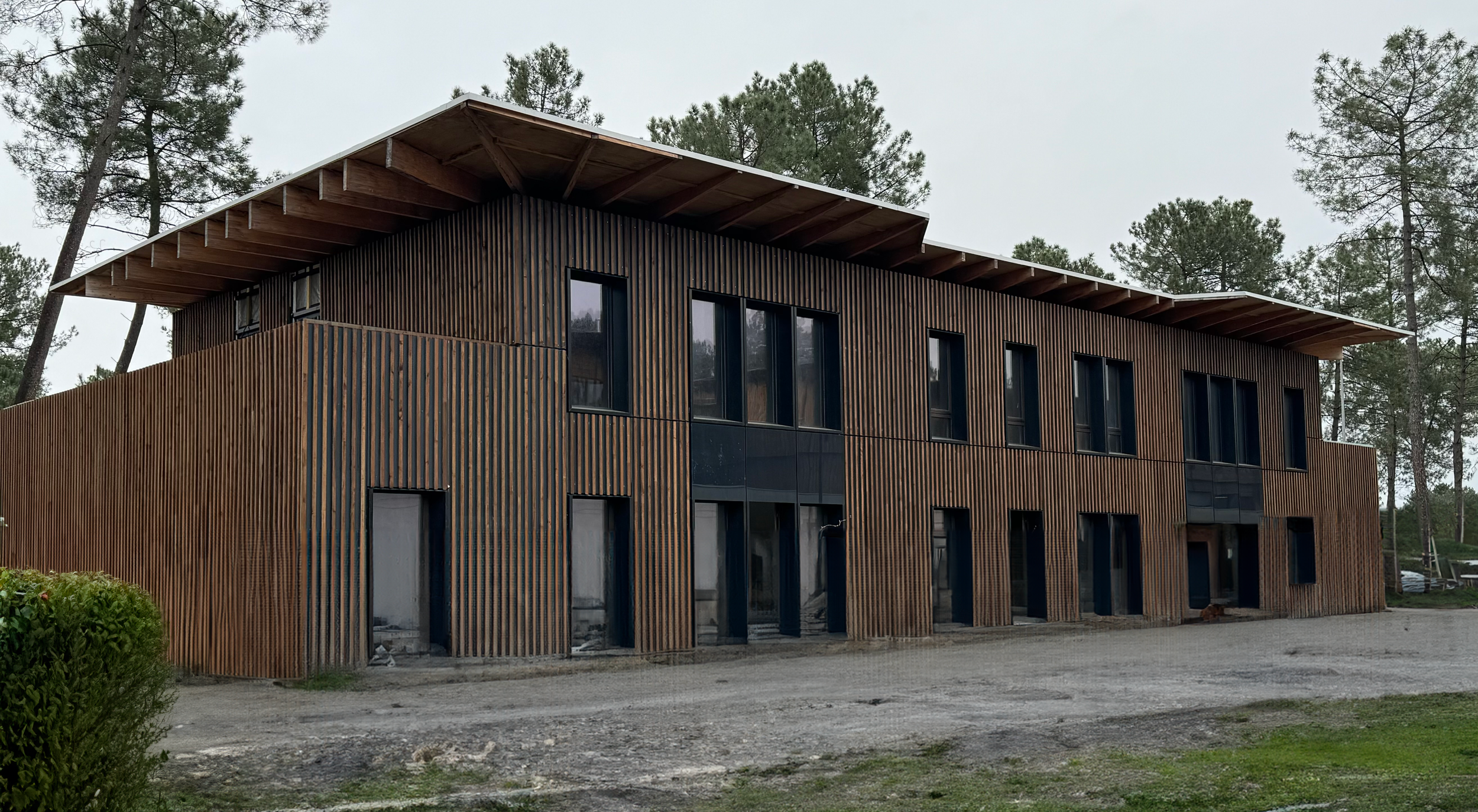 Completed demonstration building