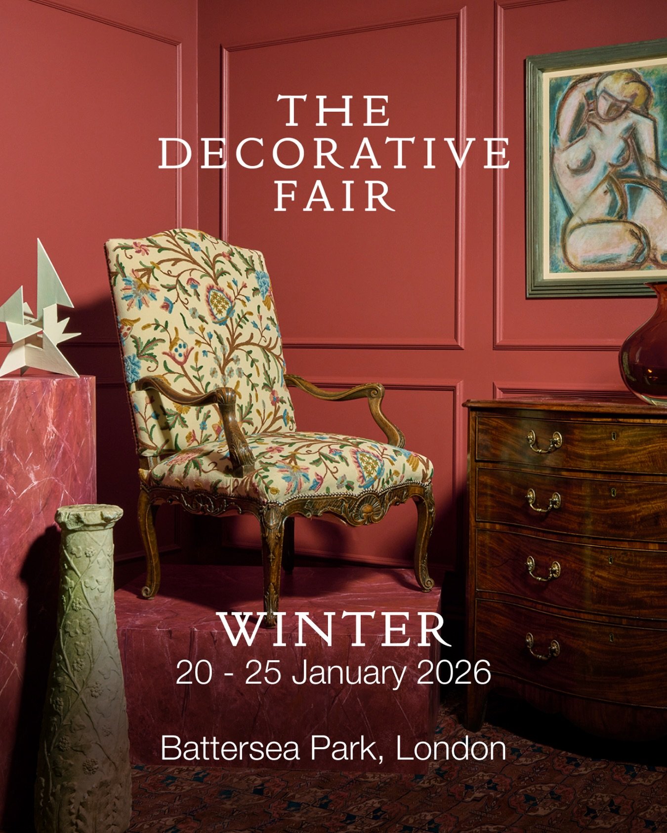 We&rsquo;re delighted/nervous/terrified to be exhibiting at the Winter Edition of @decorativefair in Battersea later this month alongside lots of grown up dealers we admire. 

The fair runs from 20th to 25th January. Send us an email at info@exob.co.