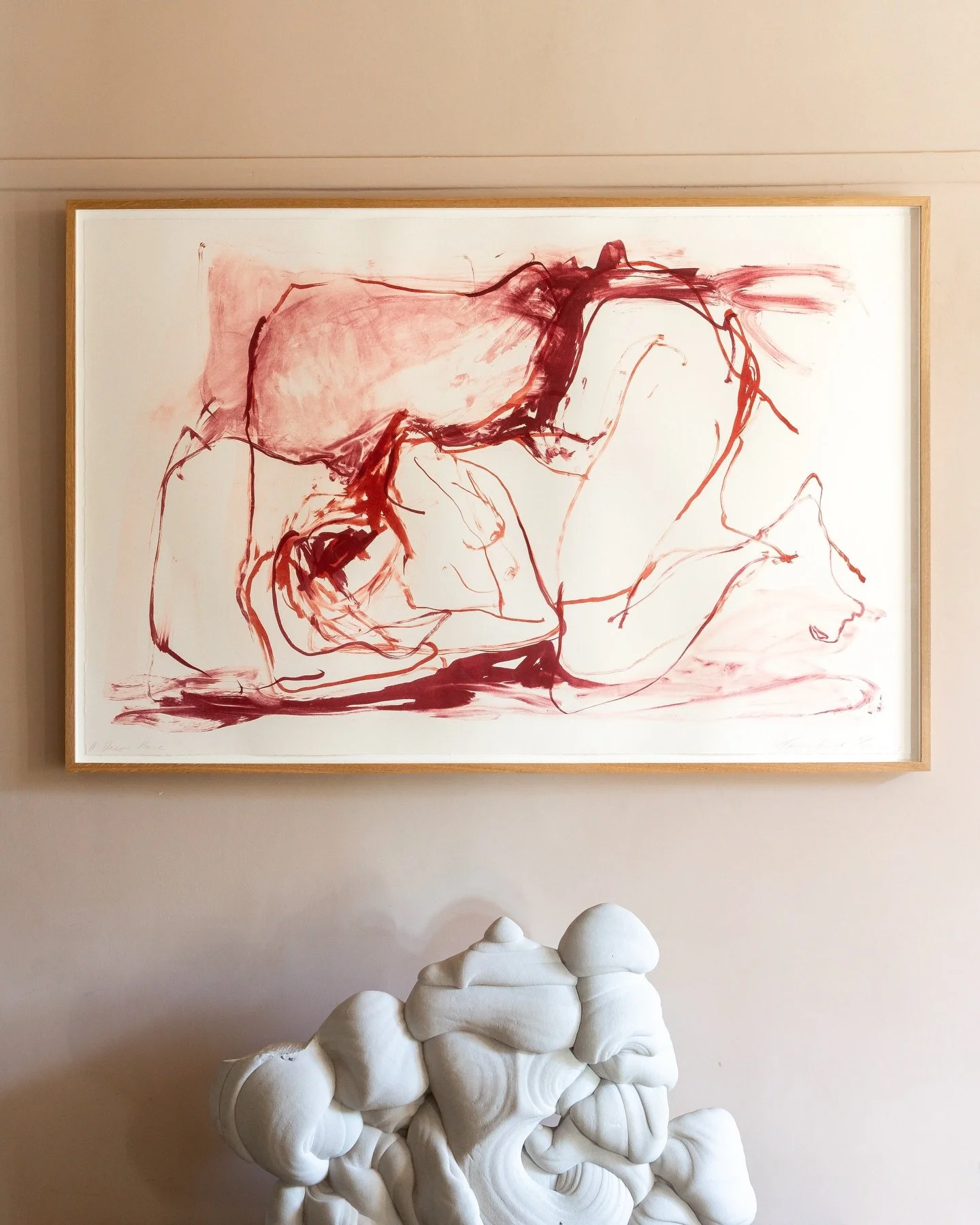 We love Tracey Emin&rsquo;s work and live with quite a few at home, including this one, which is a favourite of ours..

&lsquo;A Deeper Place&rsquo; 
2 colour lithograph on paper 
84 x 127 cm (framed size)
Signed, numbered and dated by the artist
Edi