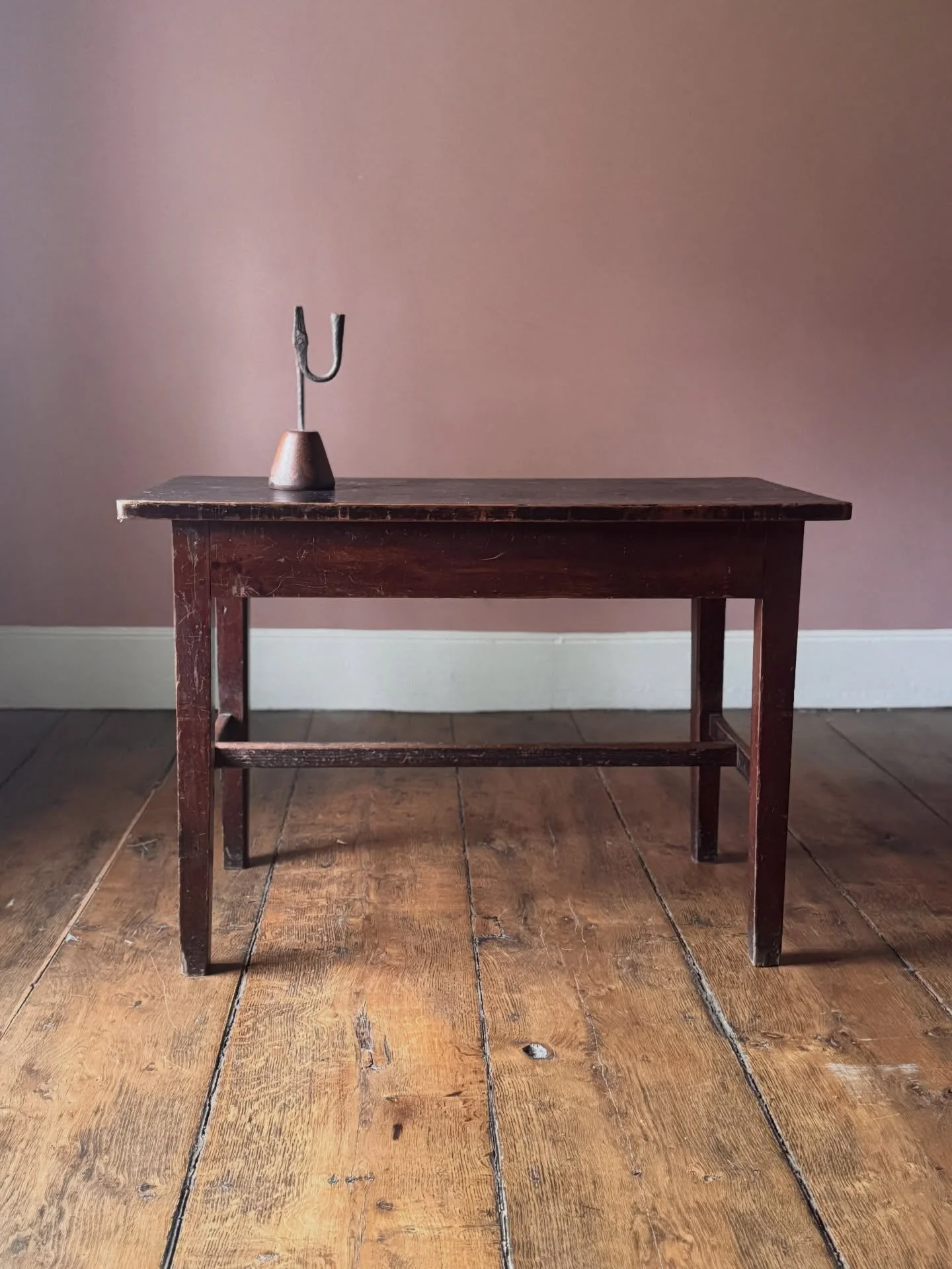 A 19th Century Welsh Chapel Table. Simple and honest, this side table is from a chapel in Aberystwyth and was used daily during services for well over a century. Still in the original painted finish it&rsquo;s a lovely and useful little piece of Wels