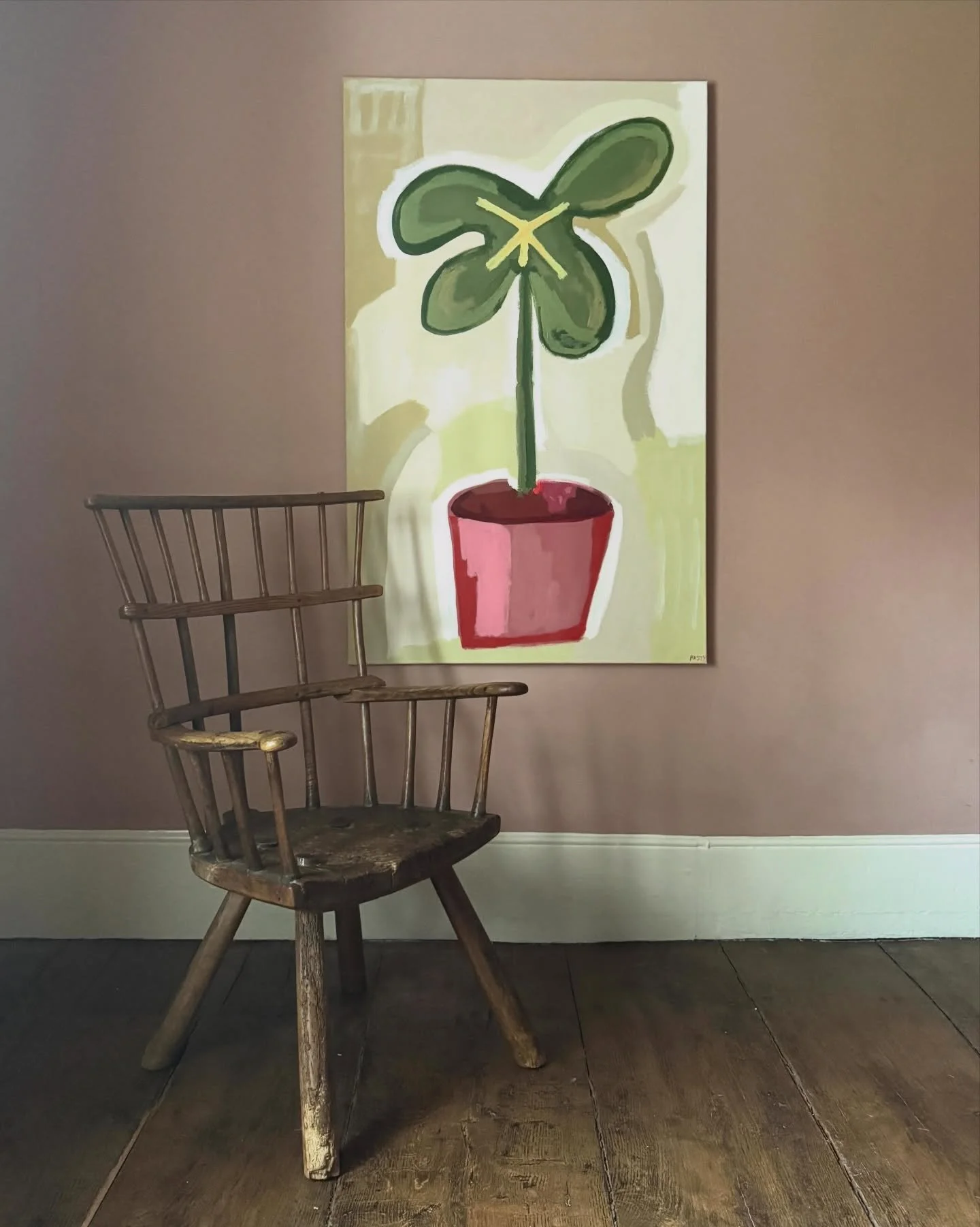 New in from London based female artist Rusty:

&lsquo;Large Plant Pot&rsquo;
Acrylic on canvas
122 &times; 76 &times; 3 cm
Signed and dated

Now available to view on the website via recent acquisitions link in bio or DM for details