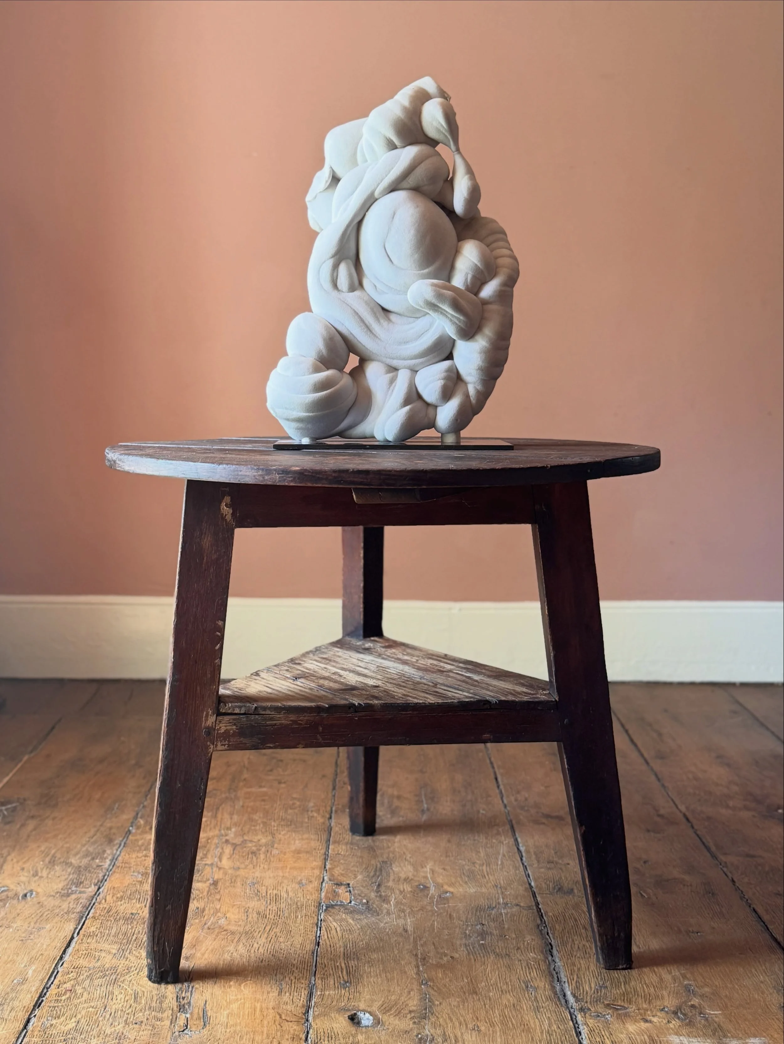 Gogottes are 30 million year old works of art crafted by natural geological processes. This particular piece is a stunning example of the beautifully rare shapes these minerals can create. They inspired many artists including Henry Moore and Barbara 