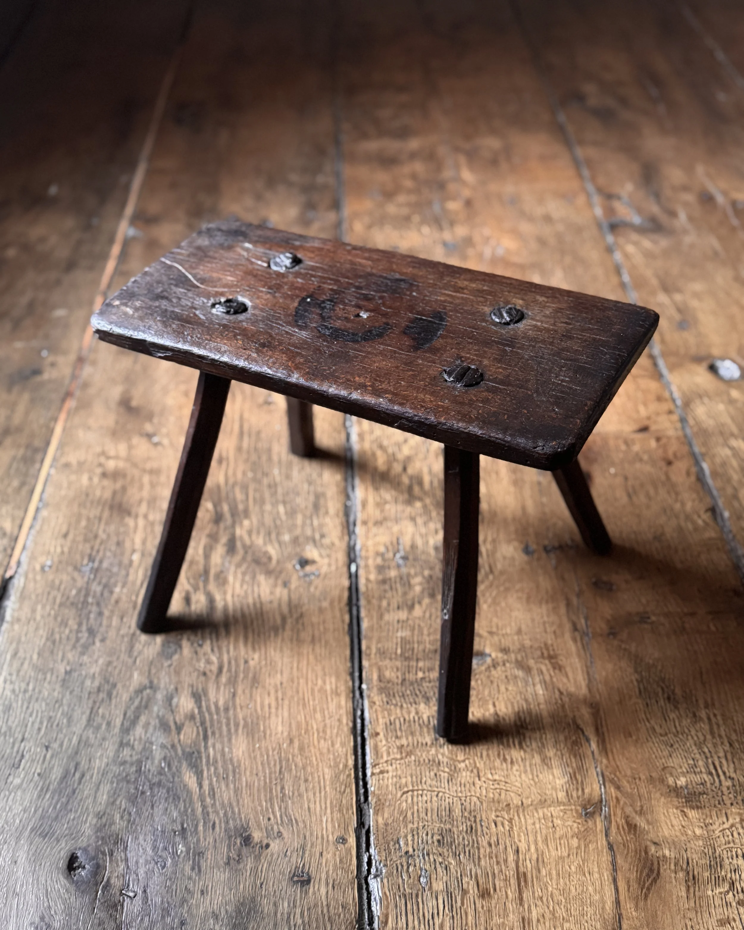 Primitive 19th Century Stool