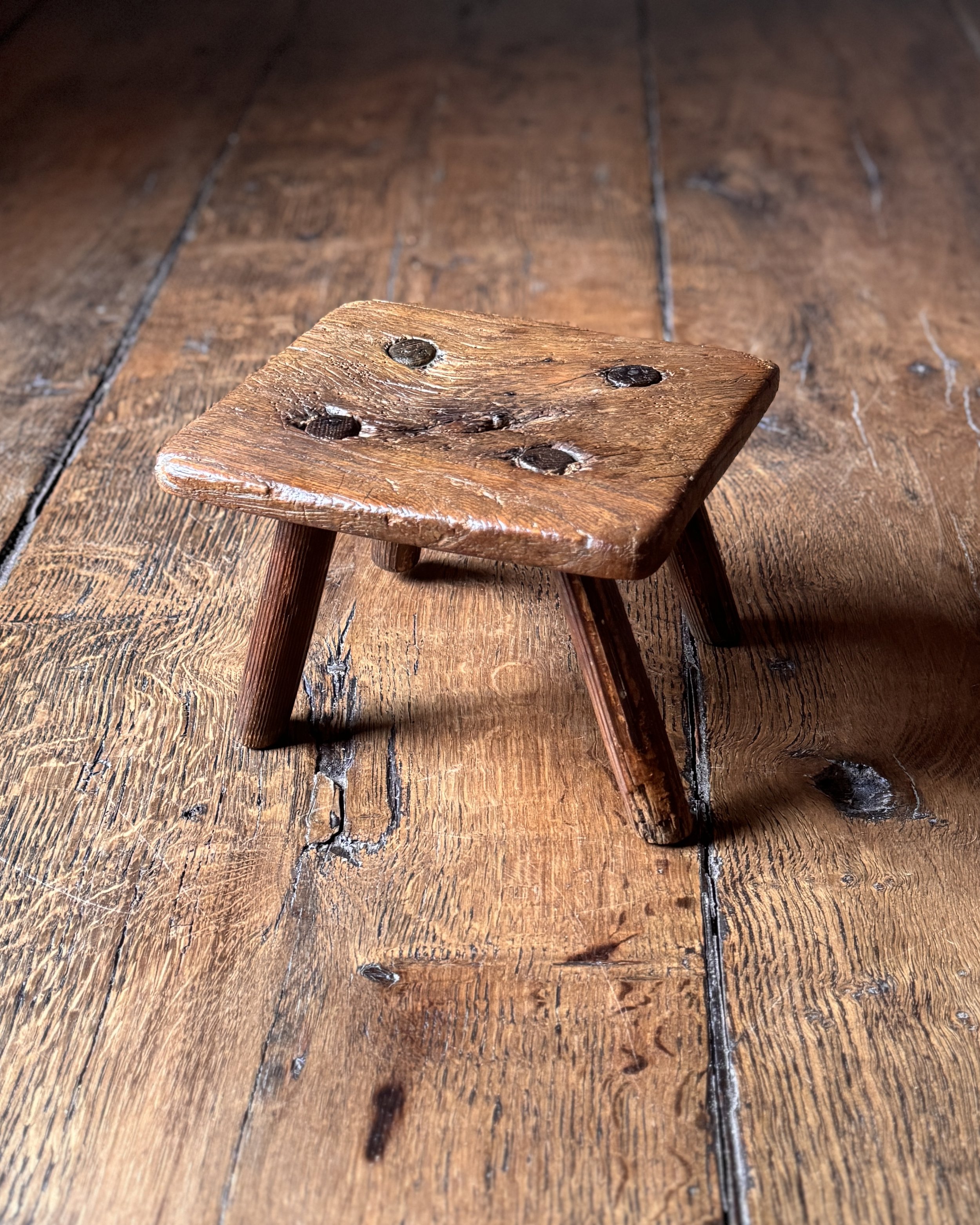 19th Century Elm Stool