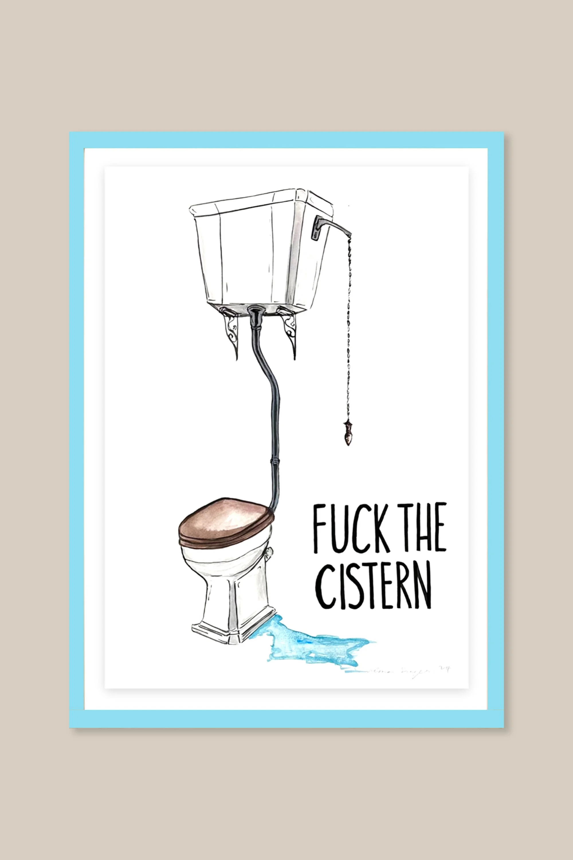 extraordinary-objects-alma-singer-original-acrylic-on-paper-fuck-the-cistern-cream.jpg