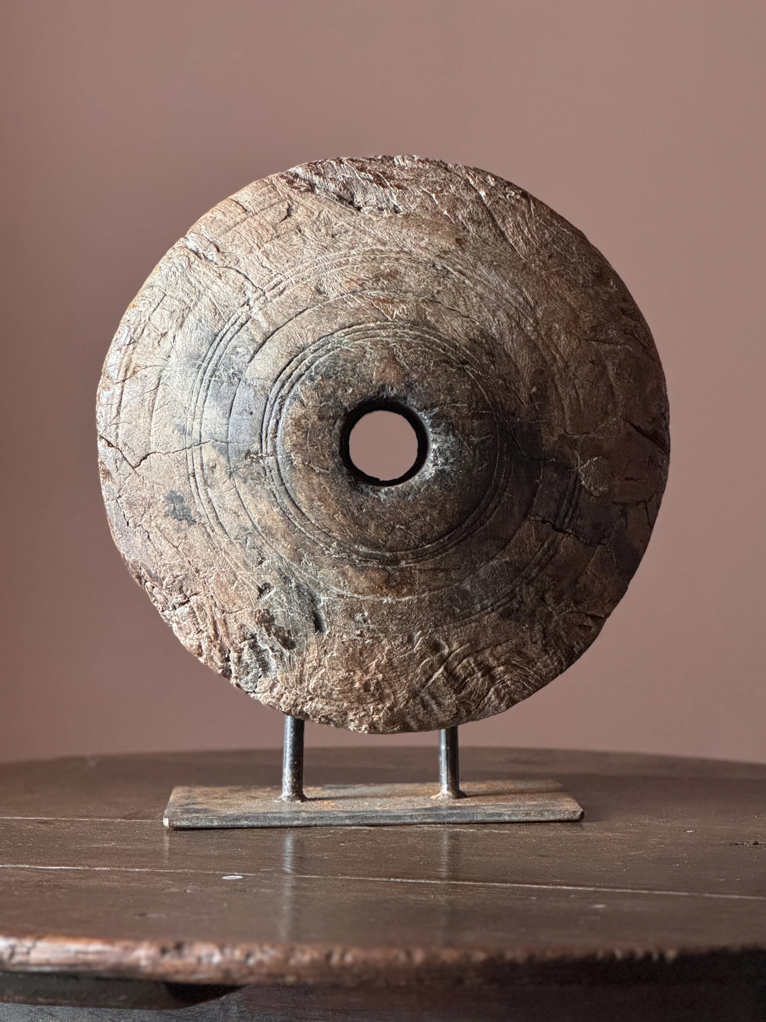 An Attractive 19th Century Dutch Pulley Wheel