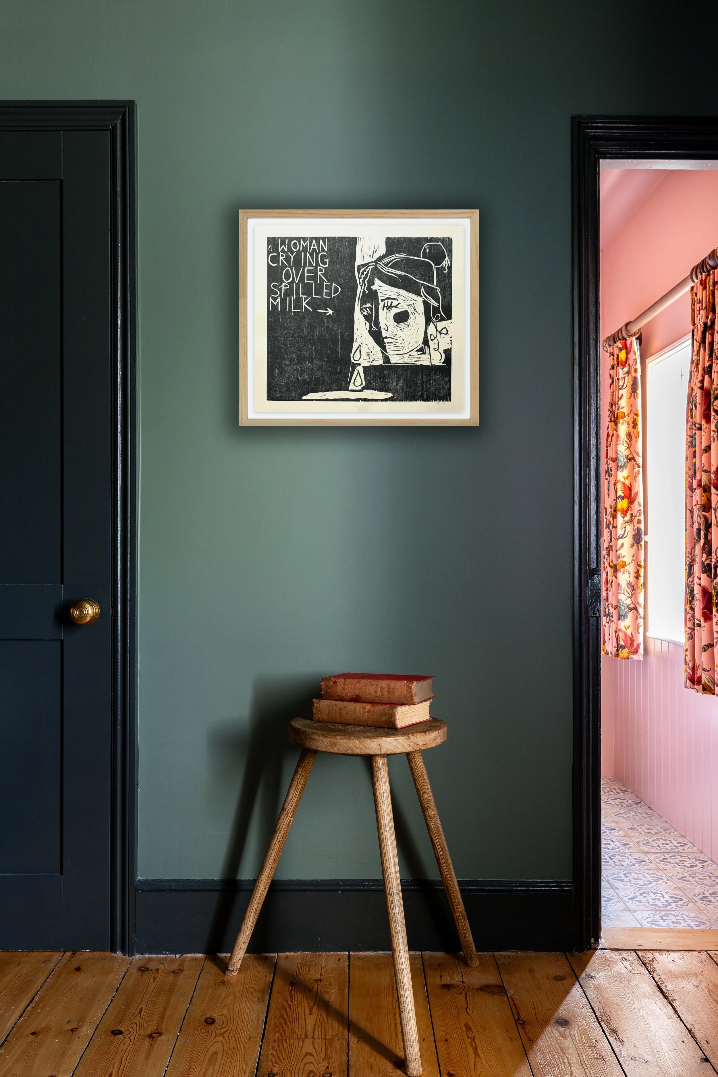 extraordinary-objects-abi-birkinshaw-woman-crying-over-spilled-milk-woodcut-on-paper-in-situ-2.jpg