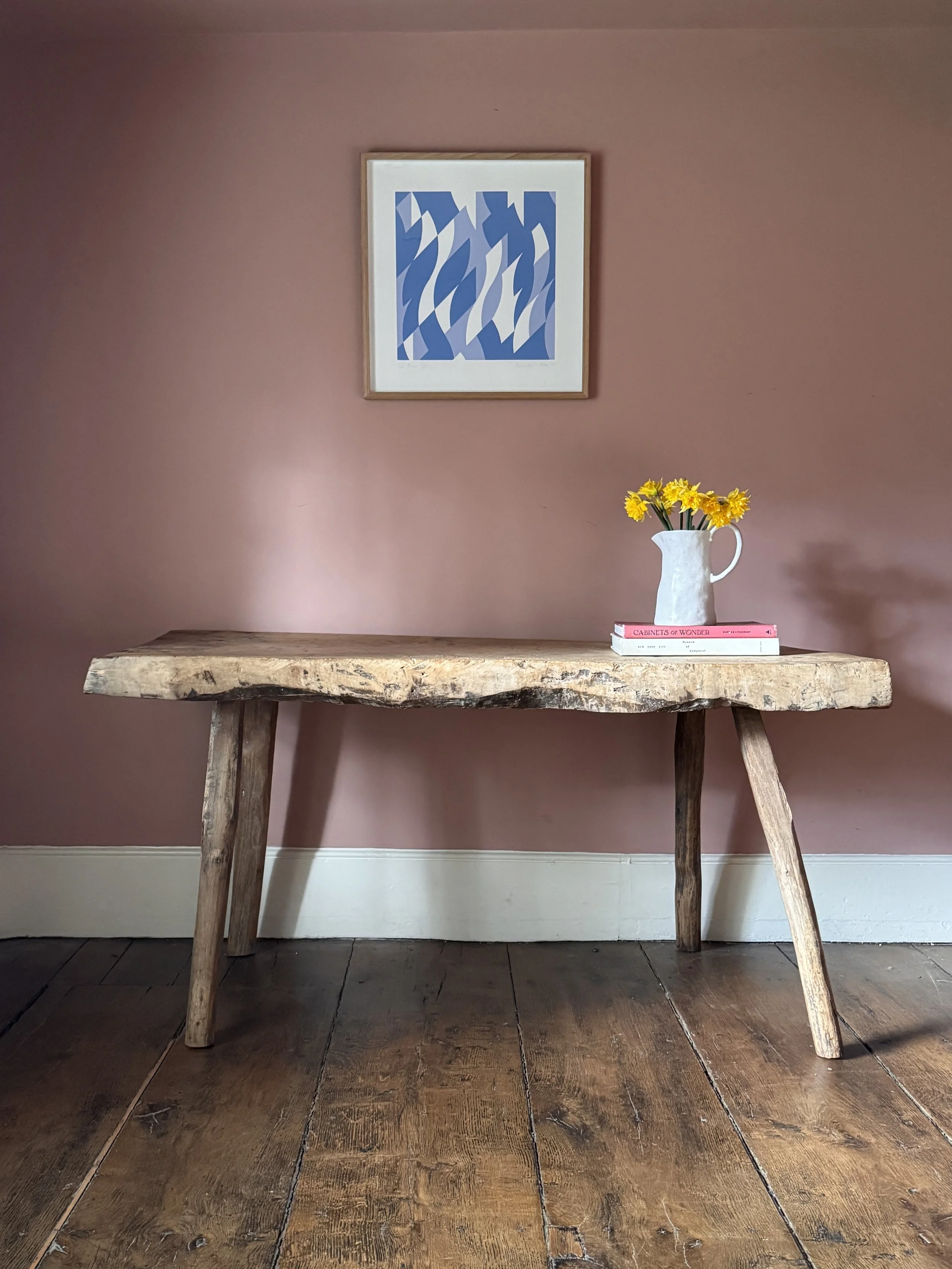 19th Century Primitive Table in Sycamore