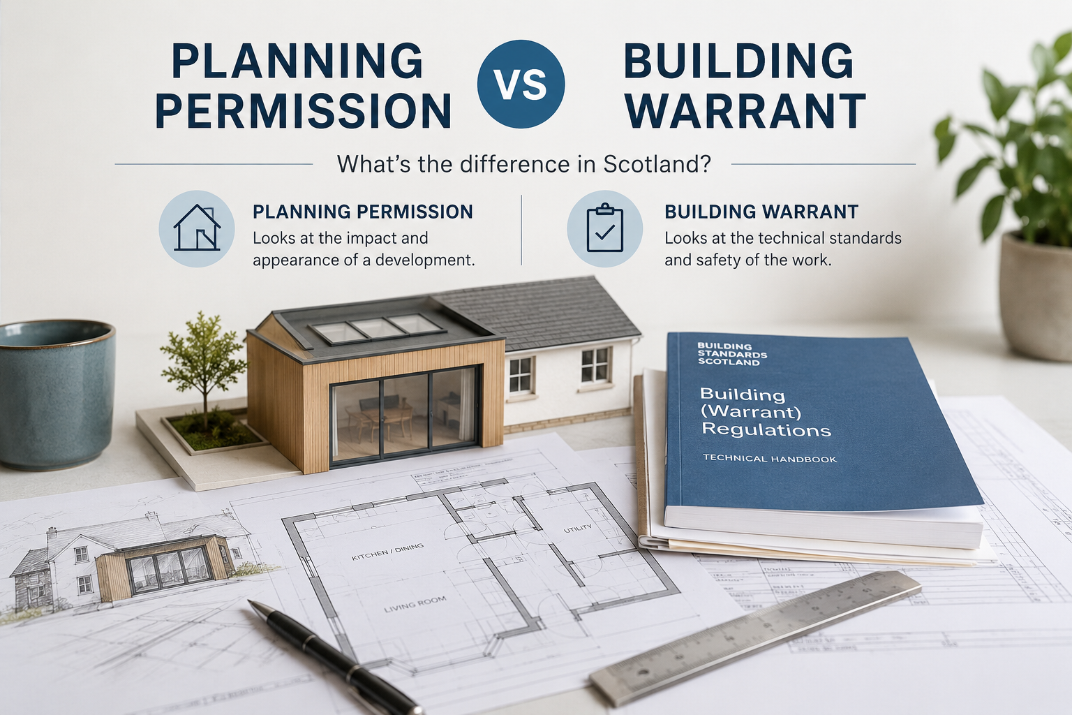 Planning Permission vs Building Warrant in Scotland: What’s the Difference?