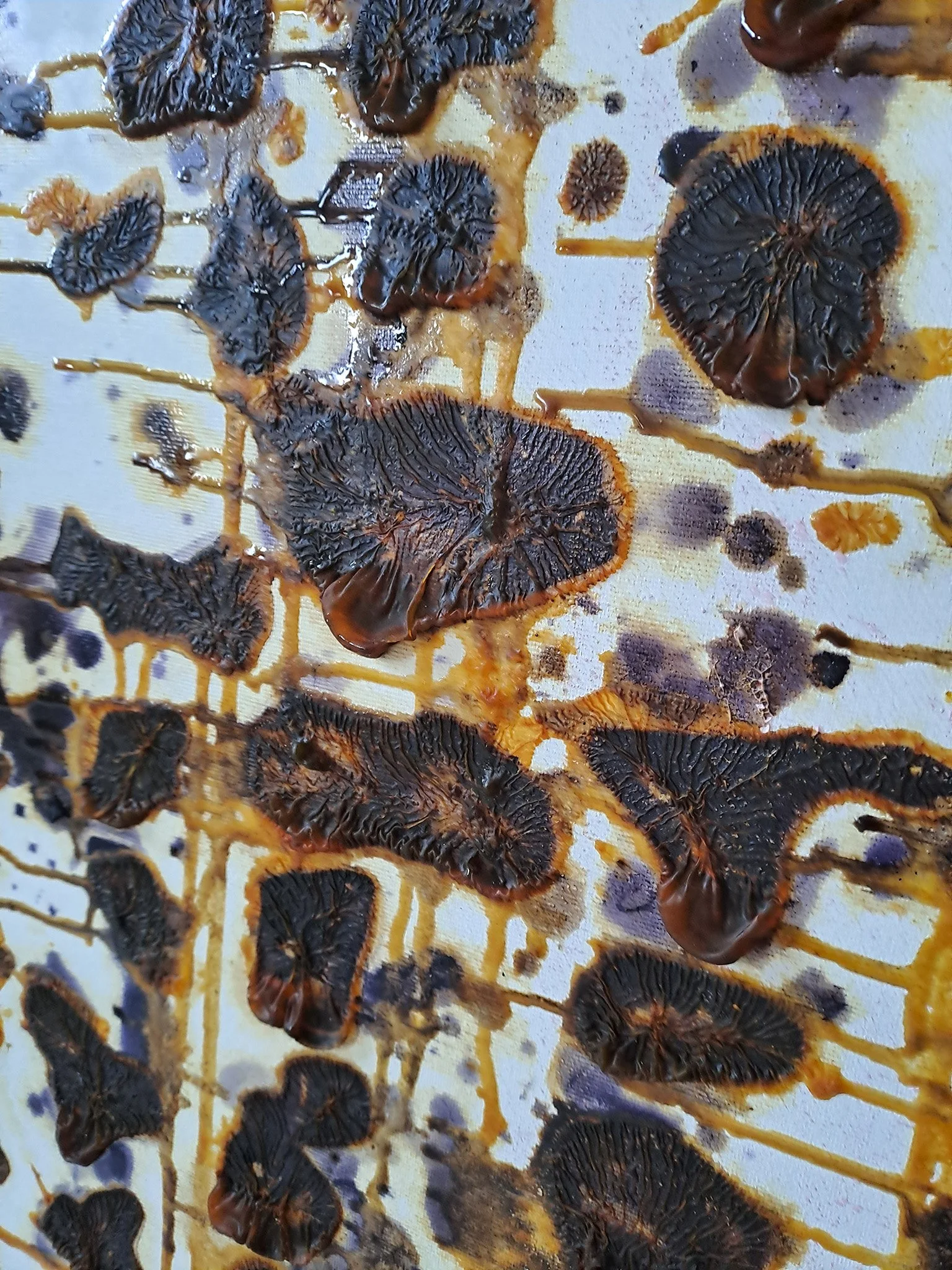 2003_Steinbild/Schmetterlinge, Öl auf Leinwand, Detail