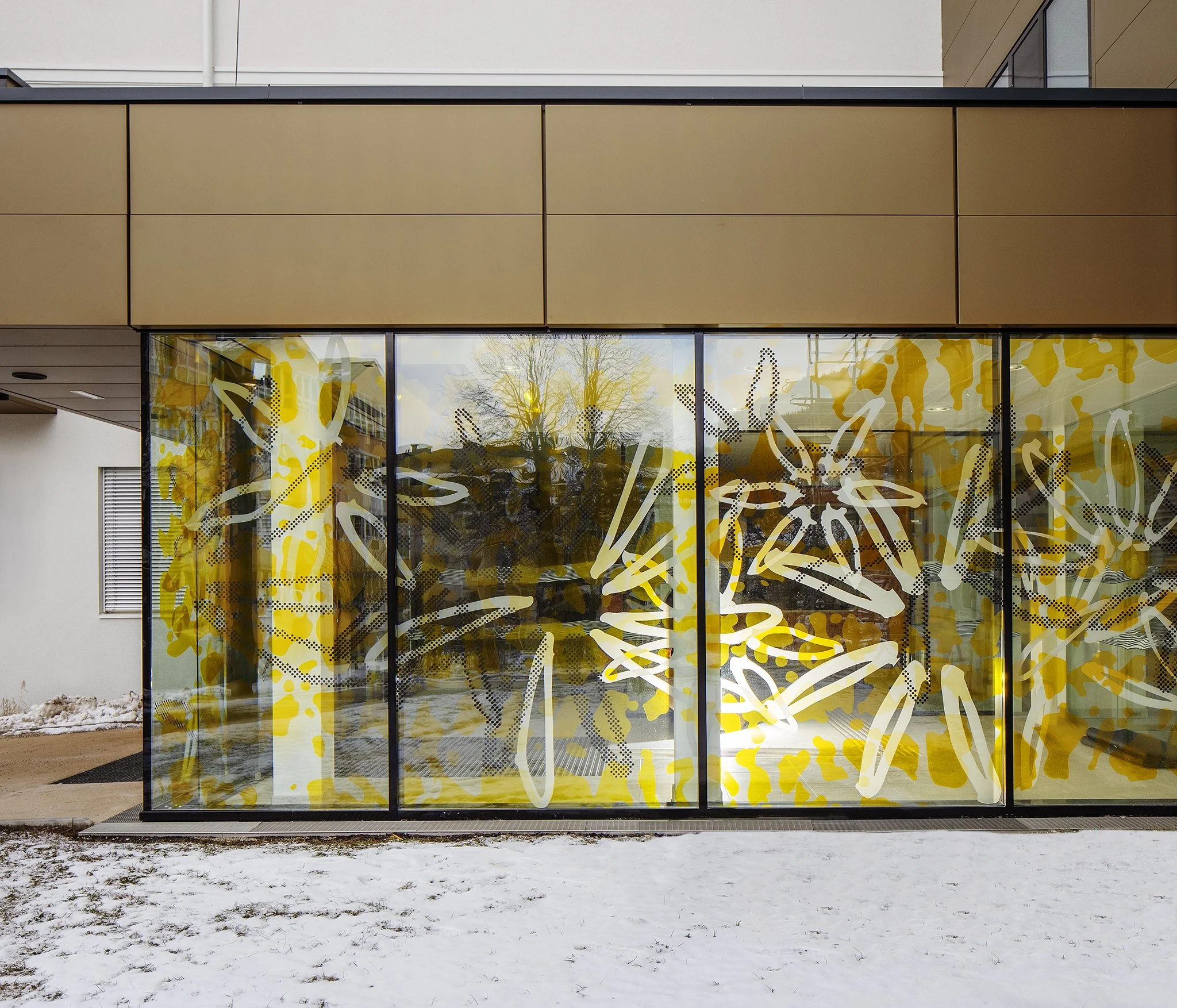 2019_Glasgestaltung Foyer, Krankenhaus Tamsweg, Tamsweg