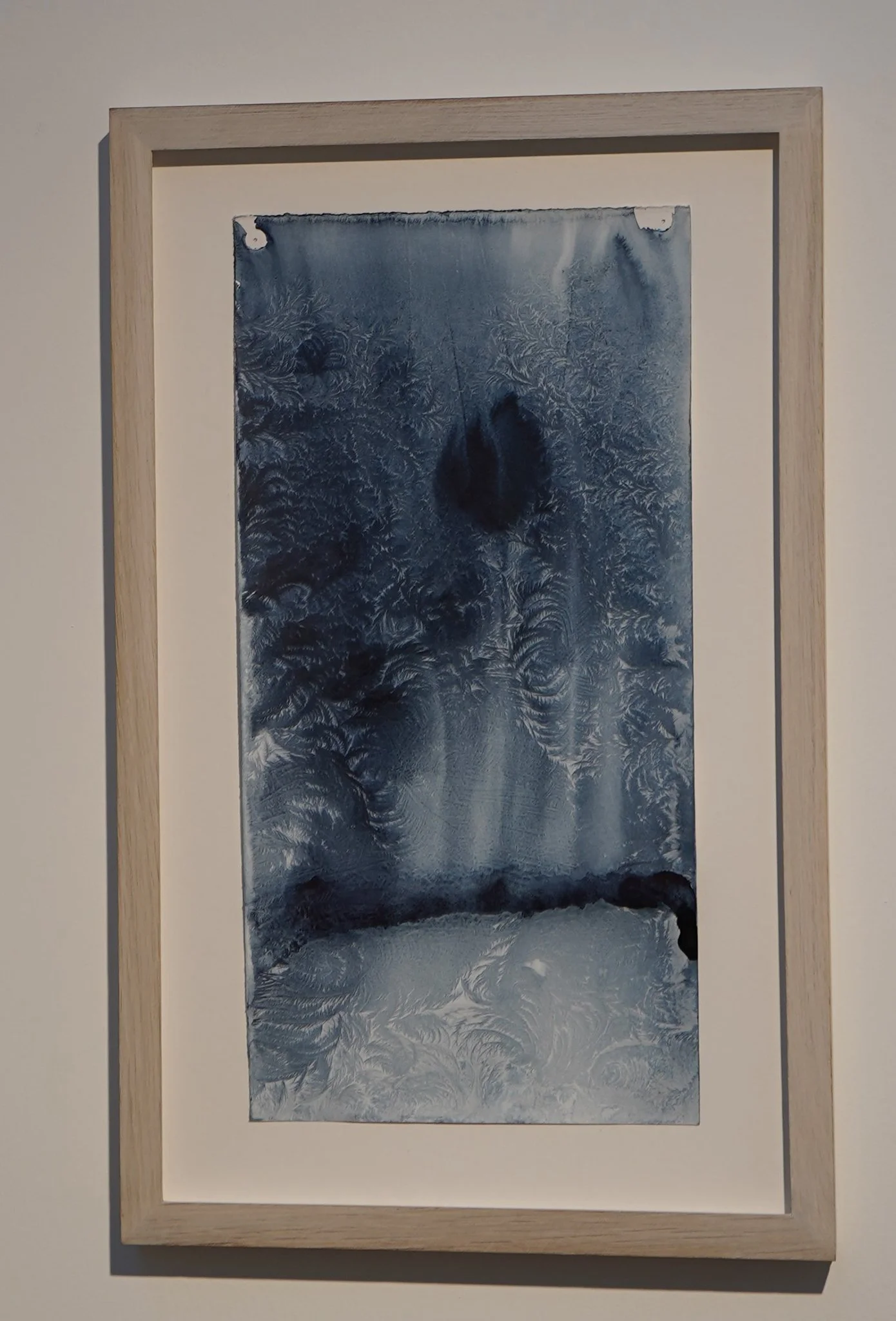 2020_Minusaquarell indigo/Tulpe, 37 x 19 cm, Aquarell auf Papier 