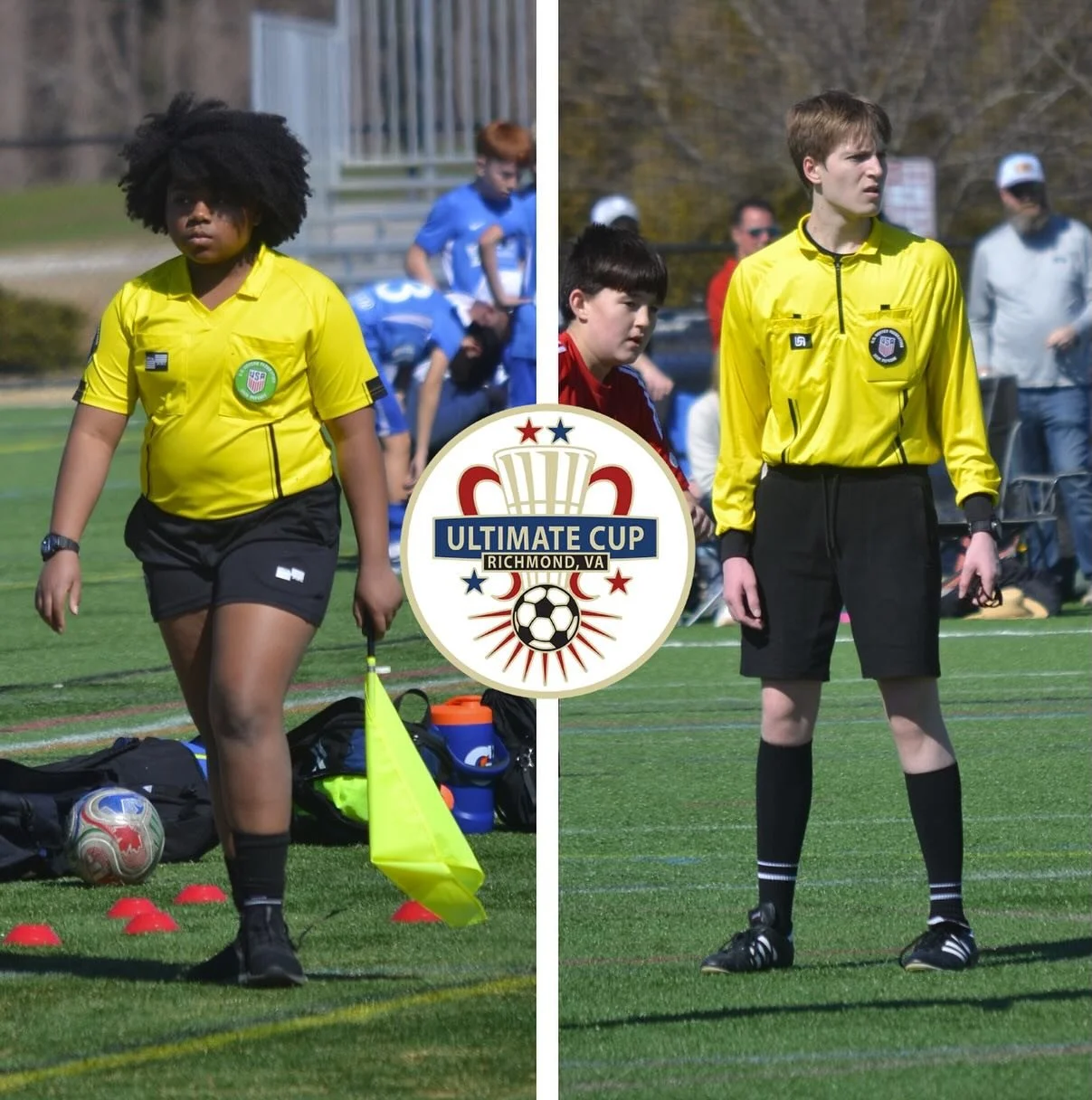 We had a great turnout of SRS-VA youth referees this past weekend at the Ultimate Cup! 
&bull;
They powered through tough on the field moments and called the games to the best of their ability👏👏
&bull;
Let&rsquo;s have another great weekend with th