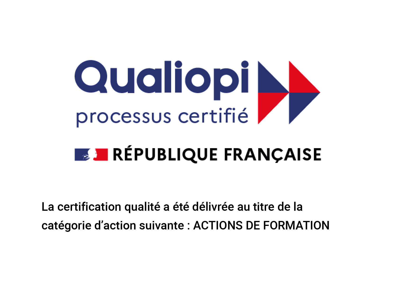 Logo de certification Qualiopi actions de formation