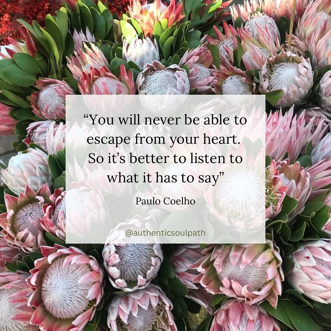 🩷 &ldquo;You&rsquo;ll never be able to escape from your heart, so it&rsquo;s better to listen to what it has to say.&rdquo; &ndash; Paulo Coelho 

Sometimes, our heart speaks truths that are hard to face but impossible to ignore. It holds our deepes