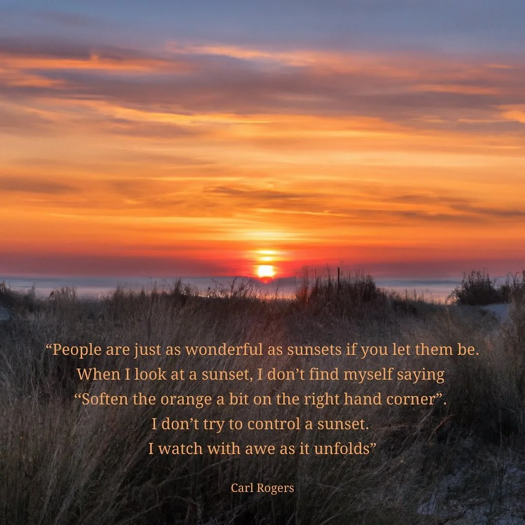 🌅 &lsquo;People are just as wonderful as sunsets, if you let them be.&rsquo; - Carl Rogers

There&rsquo;s a quiet beauty in simply letting people be who they truly are, without trying to change them. Just like sunsets, we each have our own unique co