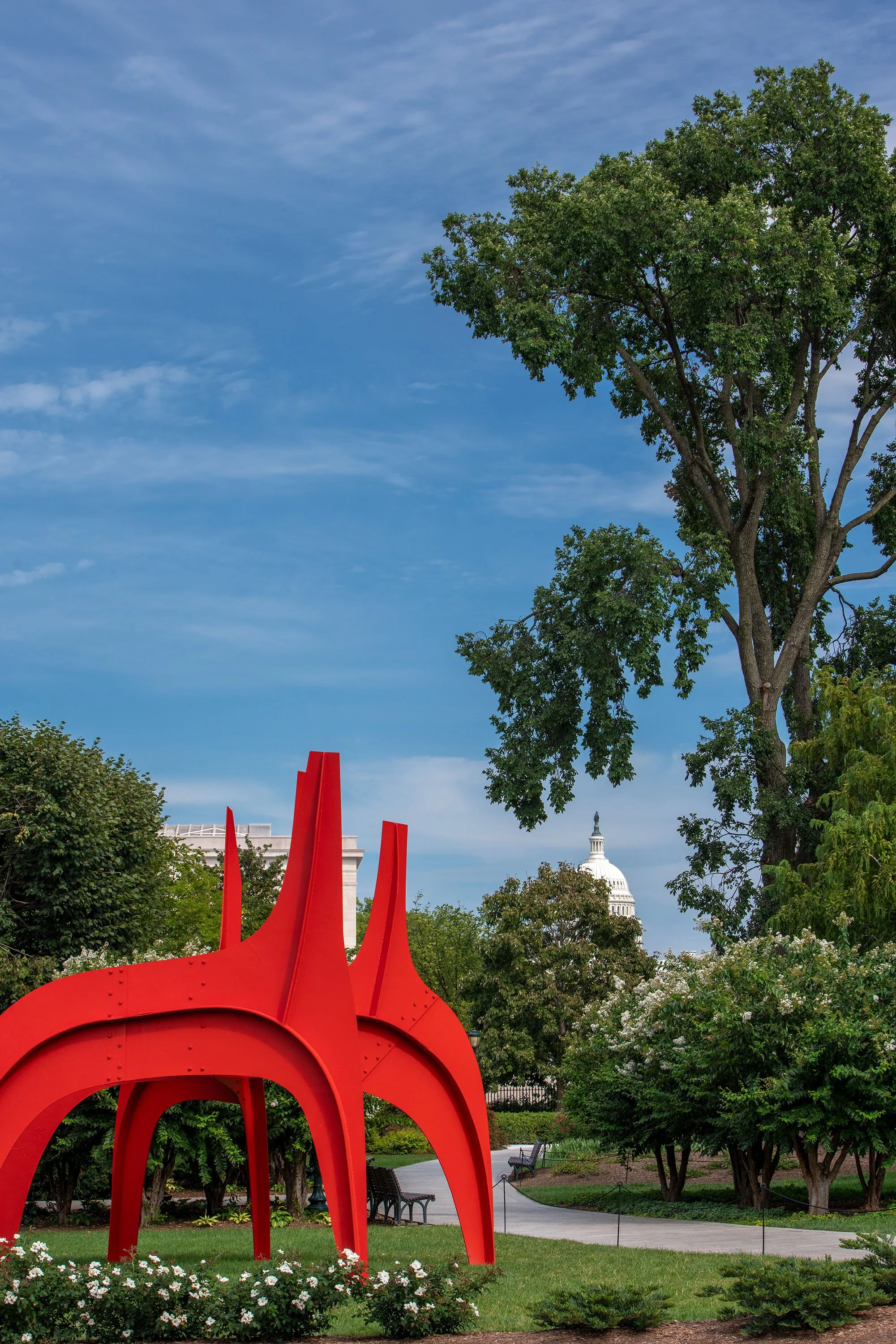 Alexander Calder, "Cheval Rouge" (1974) / National Gallery of Art Sculpture Garden