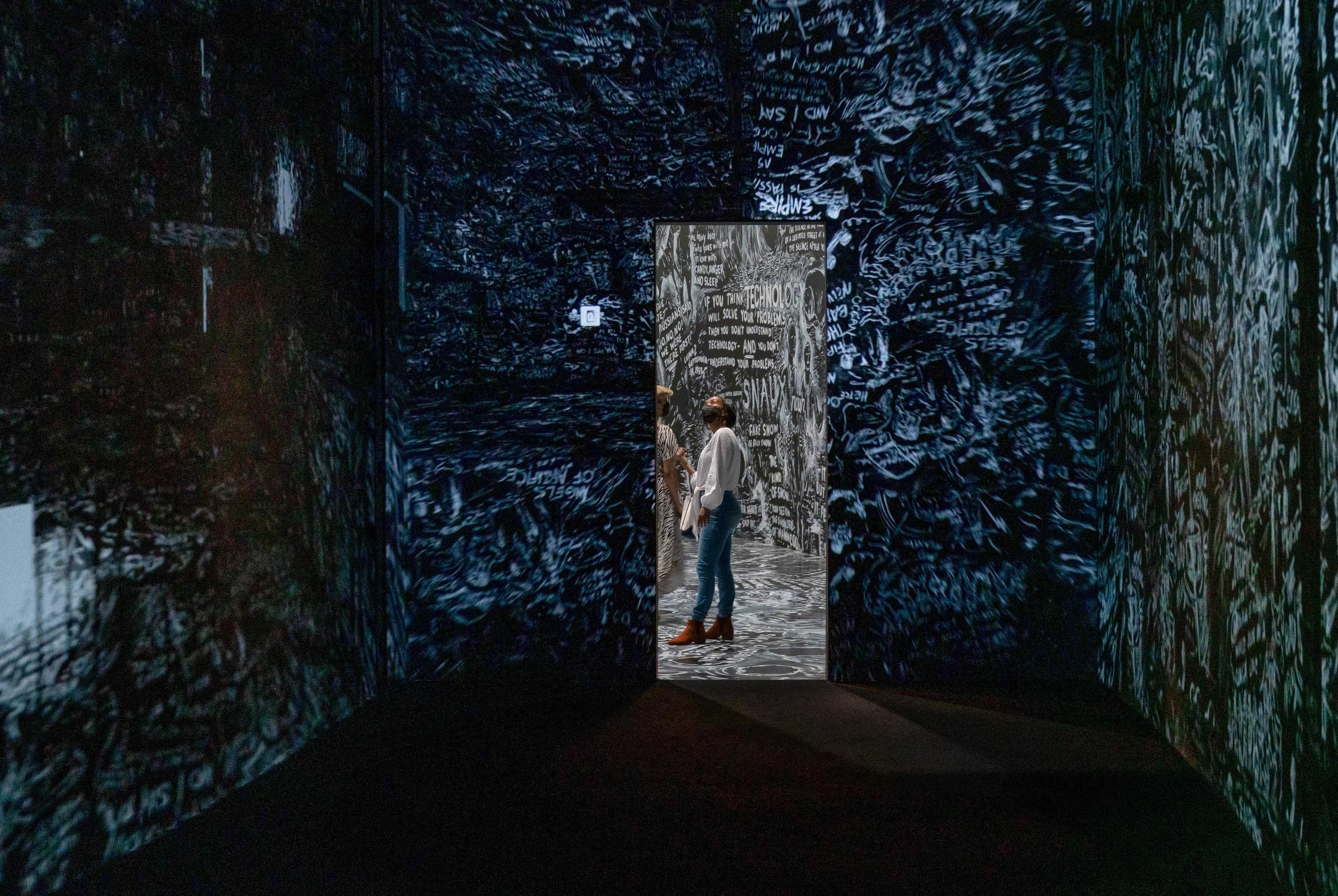 Laurie Anderson and Hsin-Chien Huang, "Chalkroom" (2017), The Weather / Hirshhorn Museum, Washington, DC
