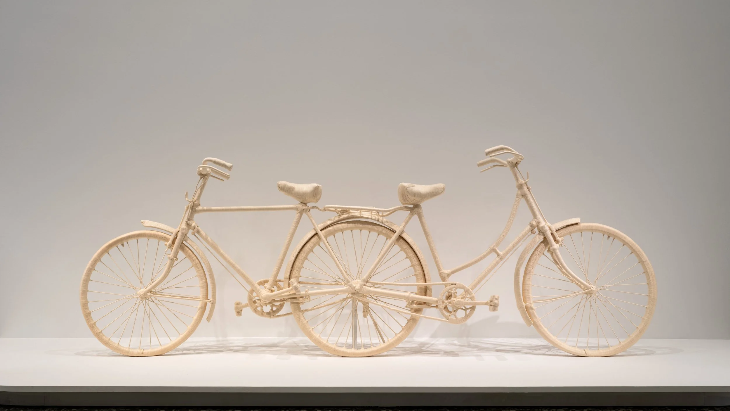 Lin Tianmiao, "Bound/Unbound" series, (Bicycles), 1996 / A Window Suddenly Opens:  Contemporary Photography in China / Hirshhorn Museum, Washington, DC