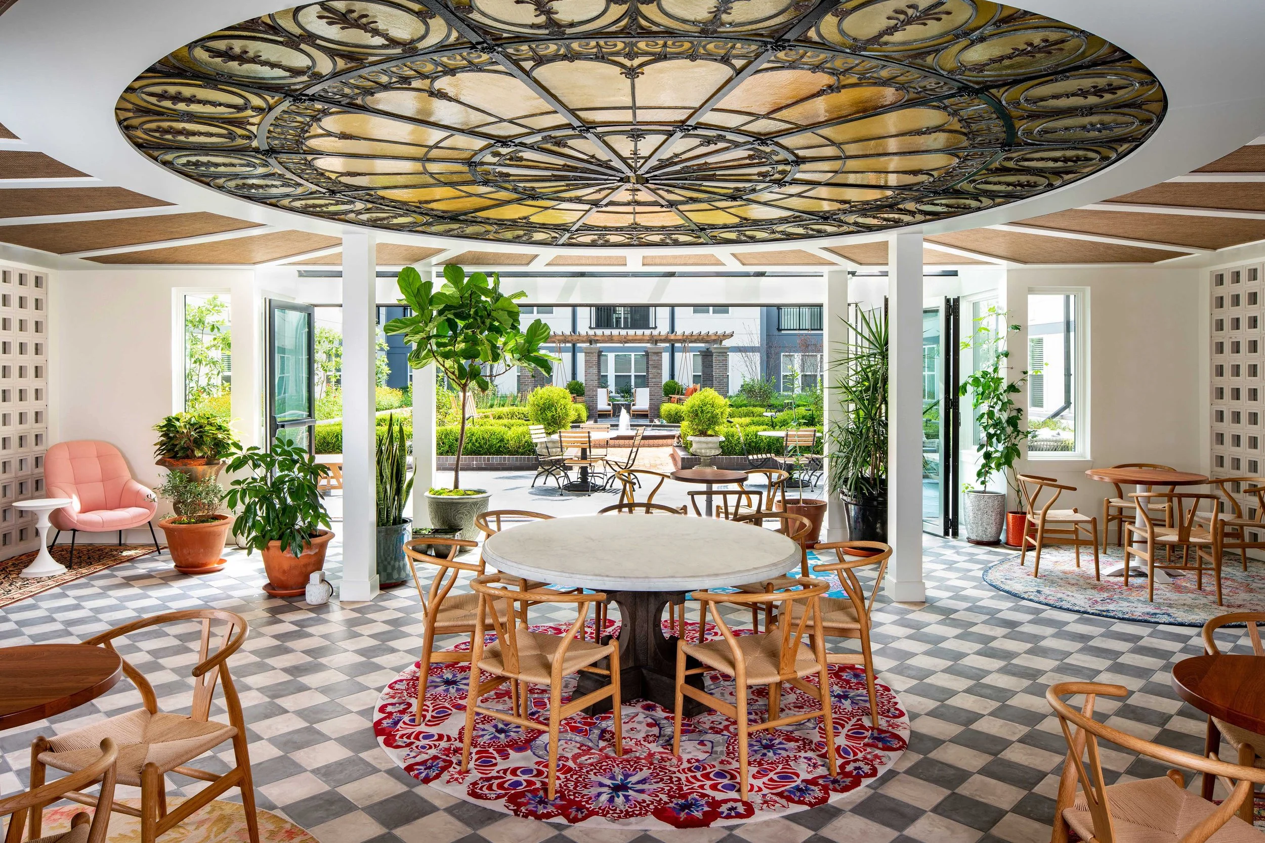 Open Air Garden Lounge (Amenity Space), The Lockwood, Washington, DC / Interior Design:  STREETSENSE