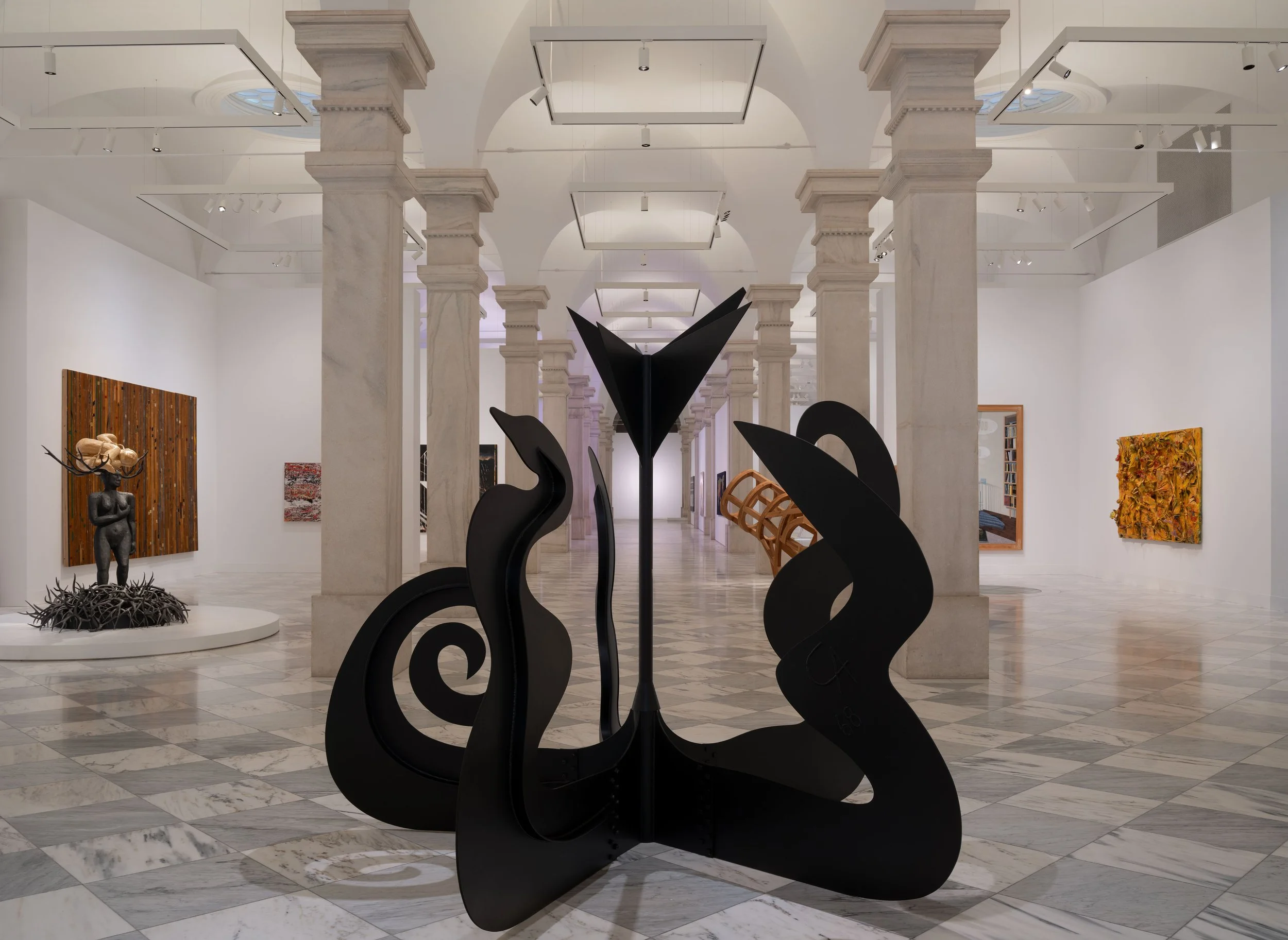 Smithsonian American Art Museum, Washington, DC, featuring:  Alexander Calder, "Nenuphar" (1968) 