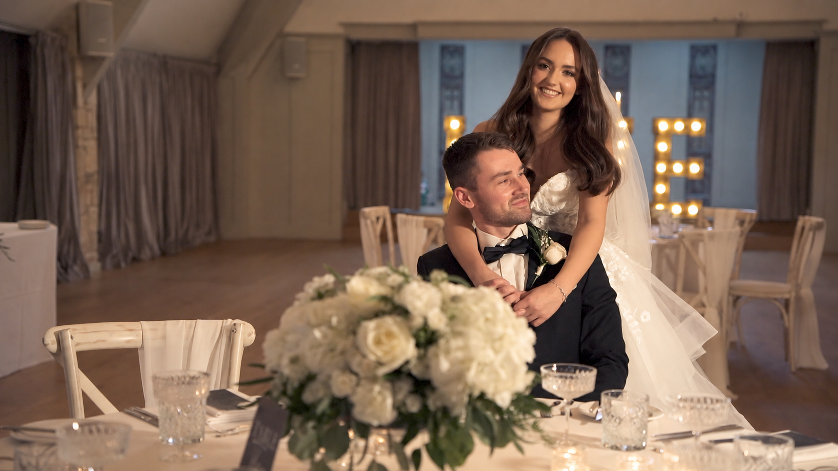 Tilly and Jack during a styled wedding shoot at The Frogmill near Cheltenham