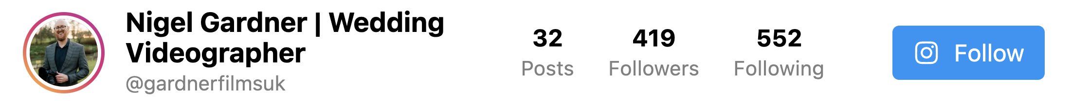 Instagram Wedding Videographer