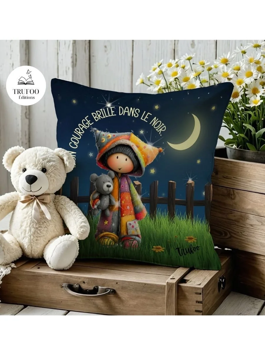 Housse de coussin - Apprivoiser la nuit