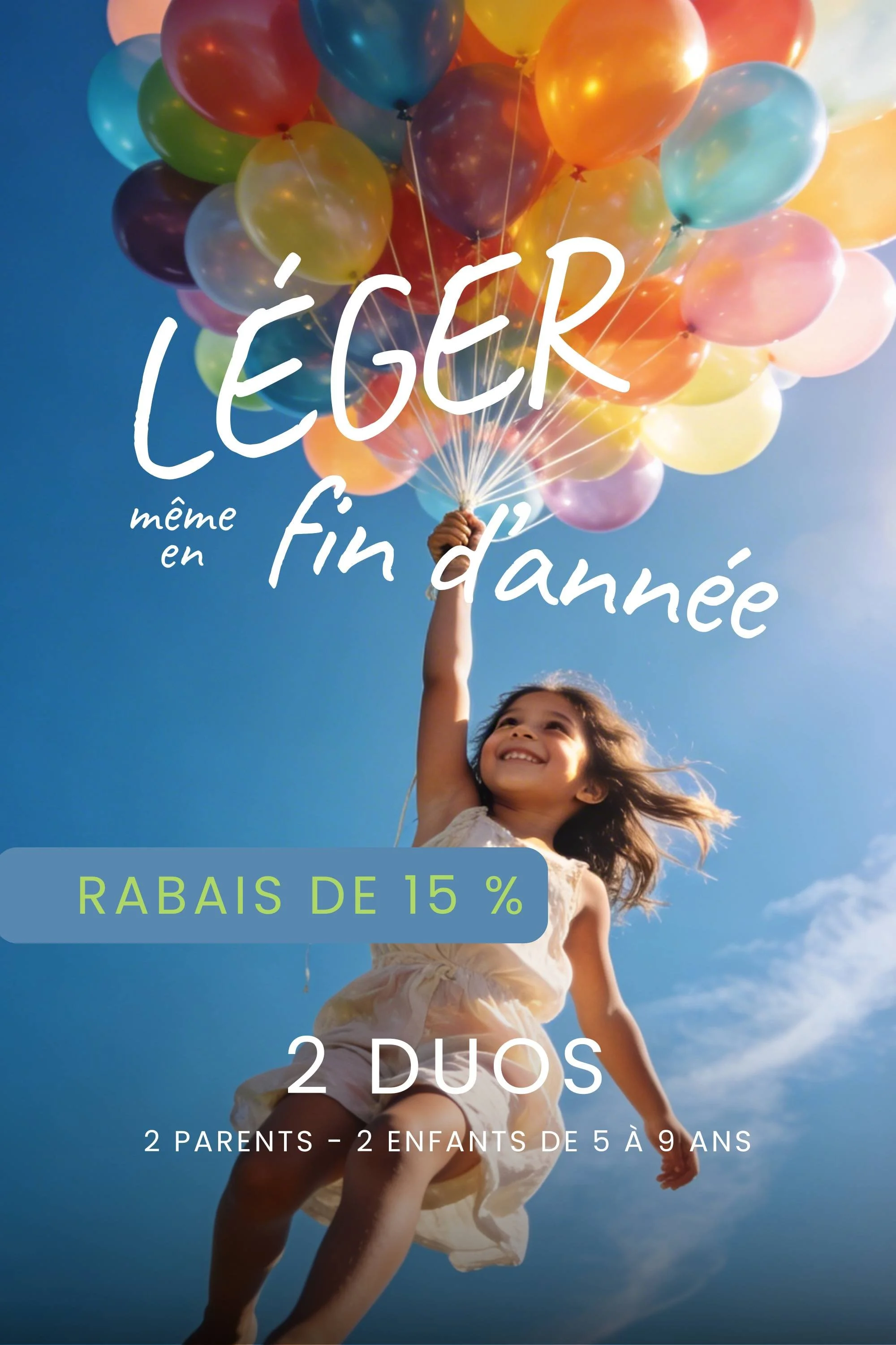 Atelier parent-enfant - 2 DUOS - Léger même en fin d'année