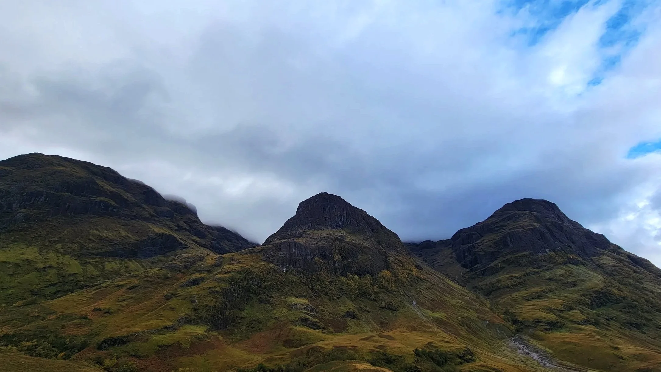 Three munro peaks side by side
