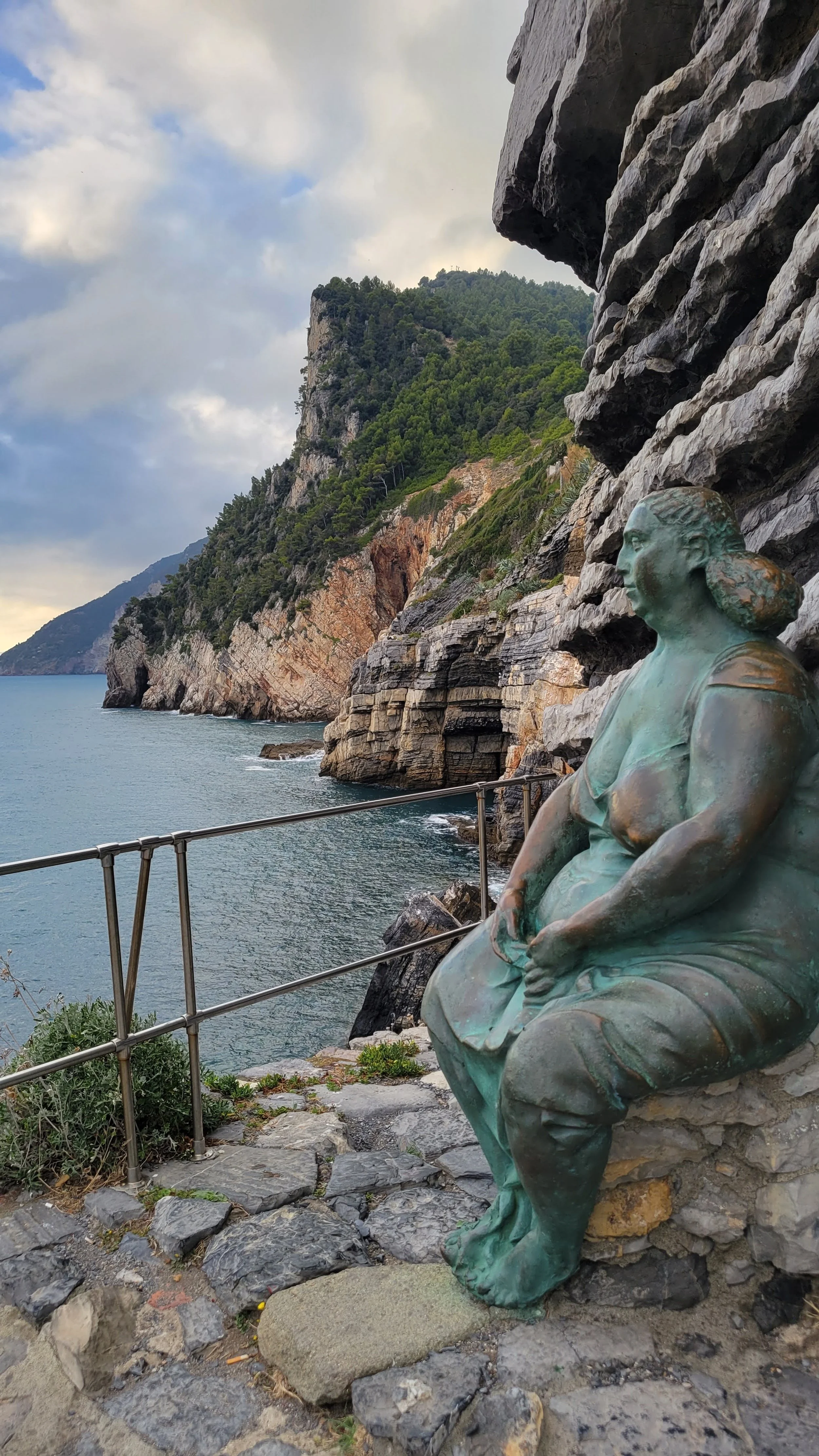 Bronze Stature in Porto Venere