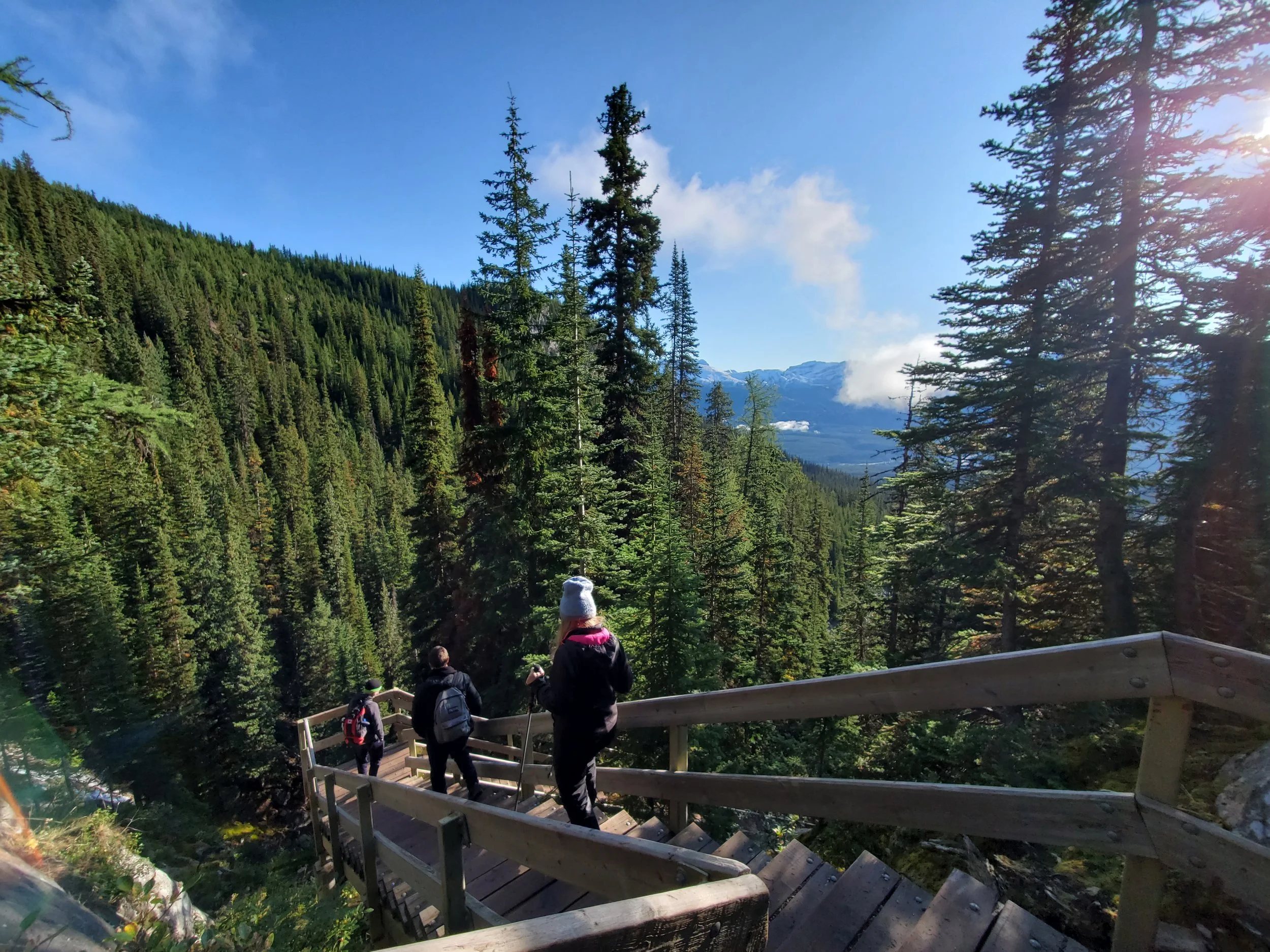 Decent from the hike with beautiful views