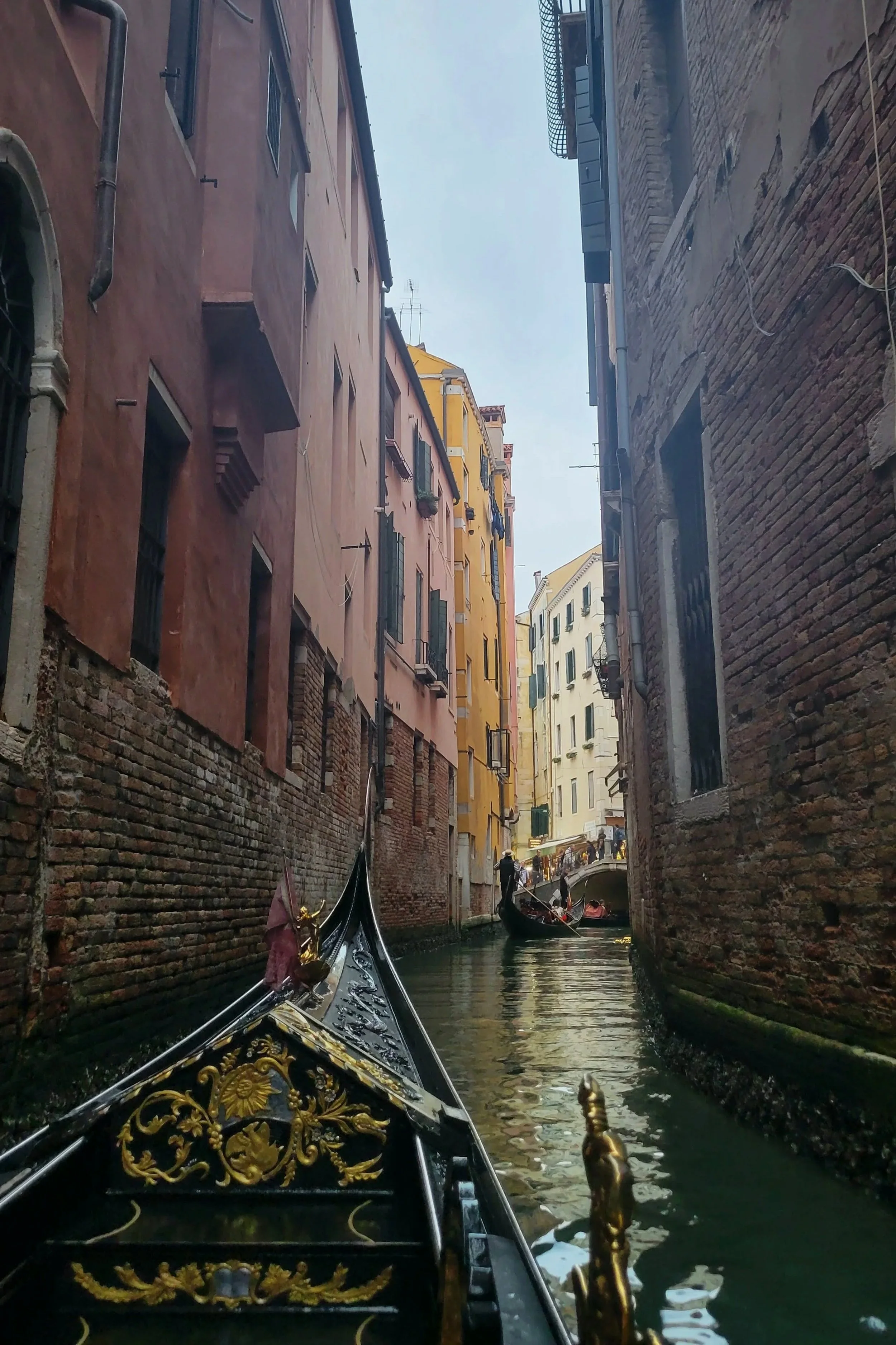 Gondola ride in quiet canals