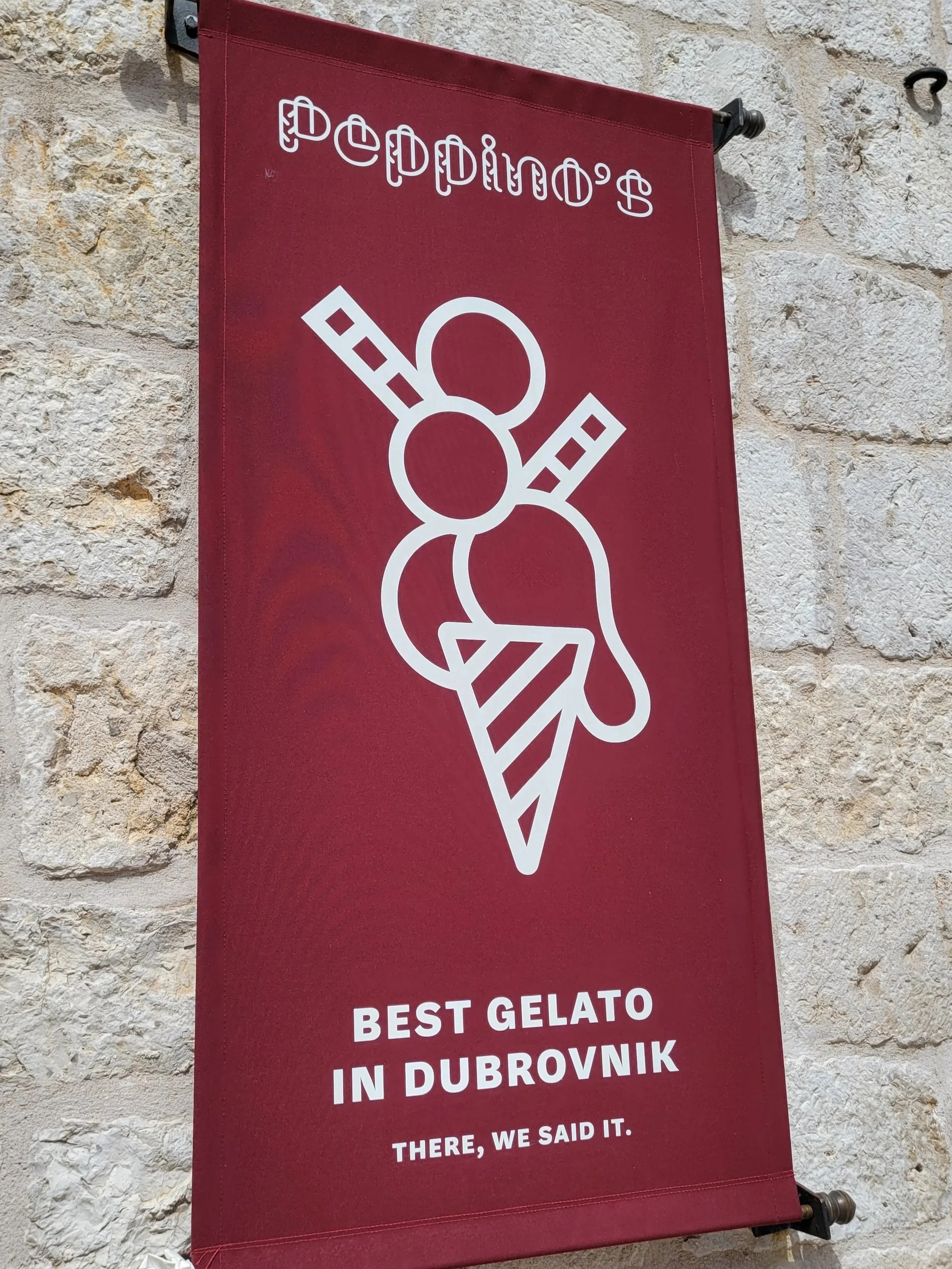 The "best gelato in Dubrovnik" 