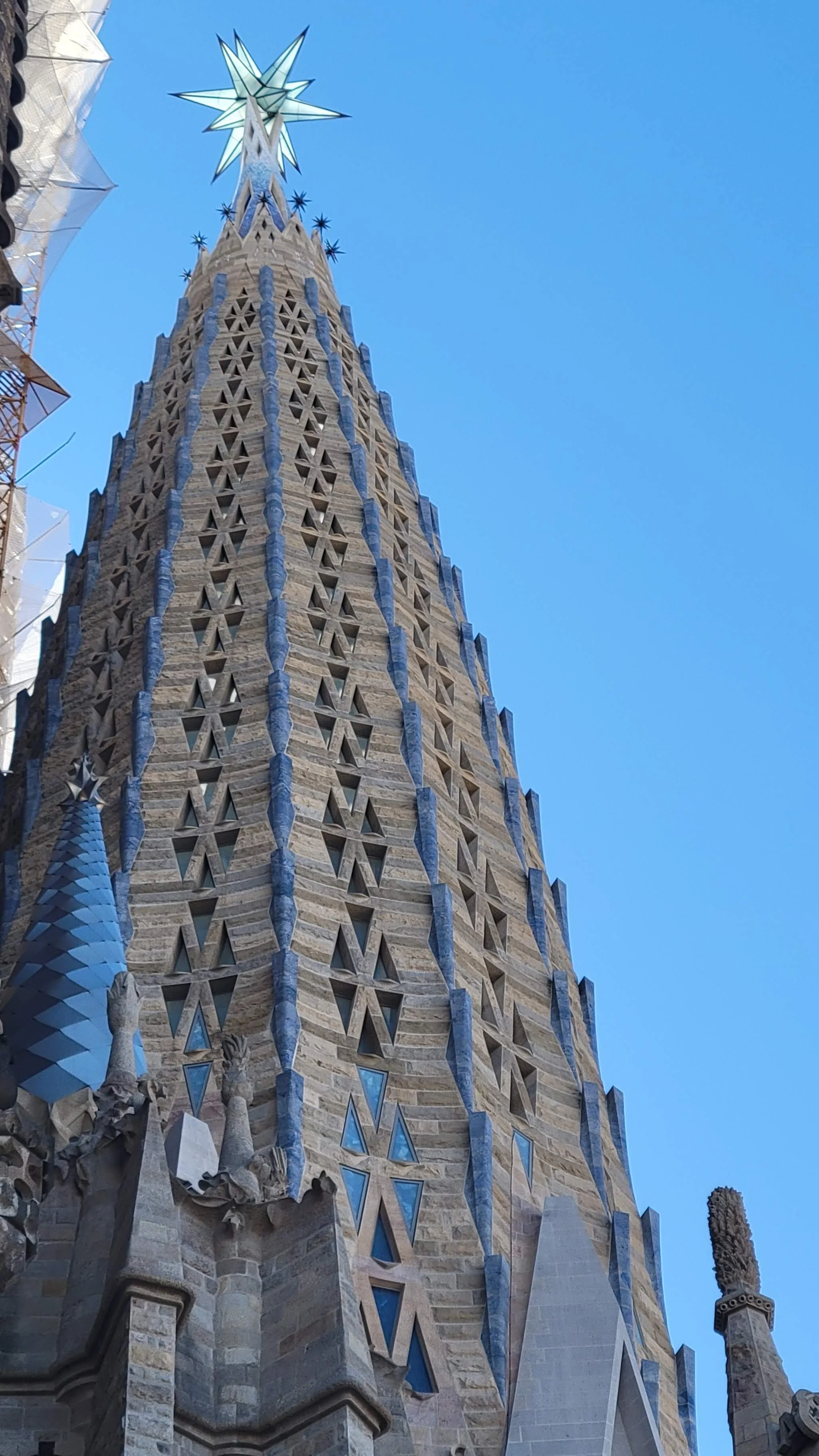 Tower of Virgin Mary Sagrada Familia