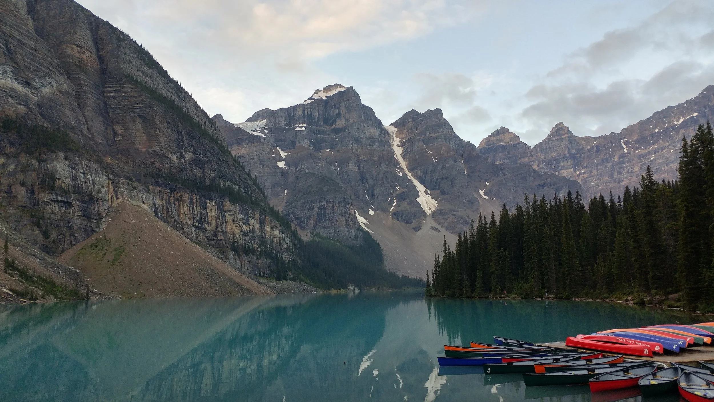 Moraine Lake in the morning light