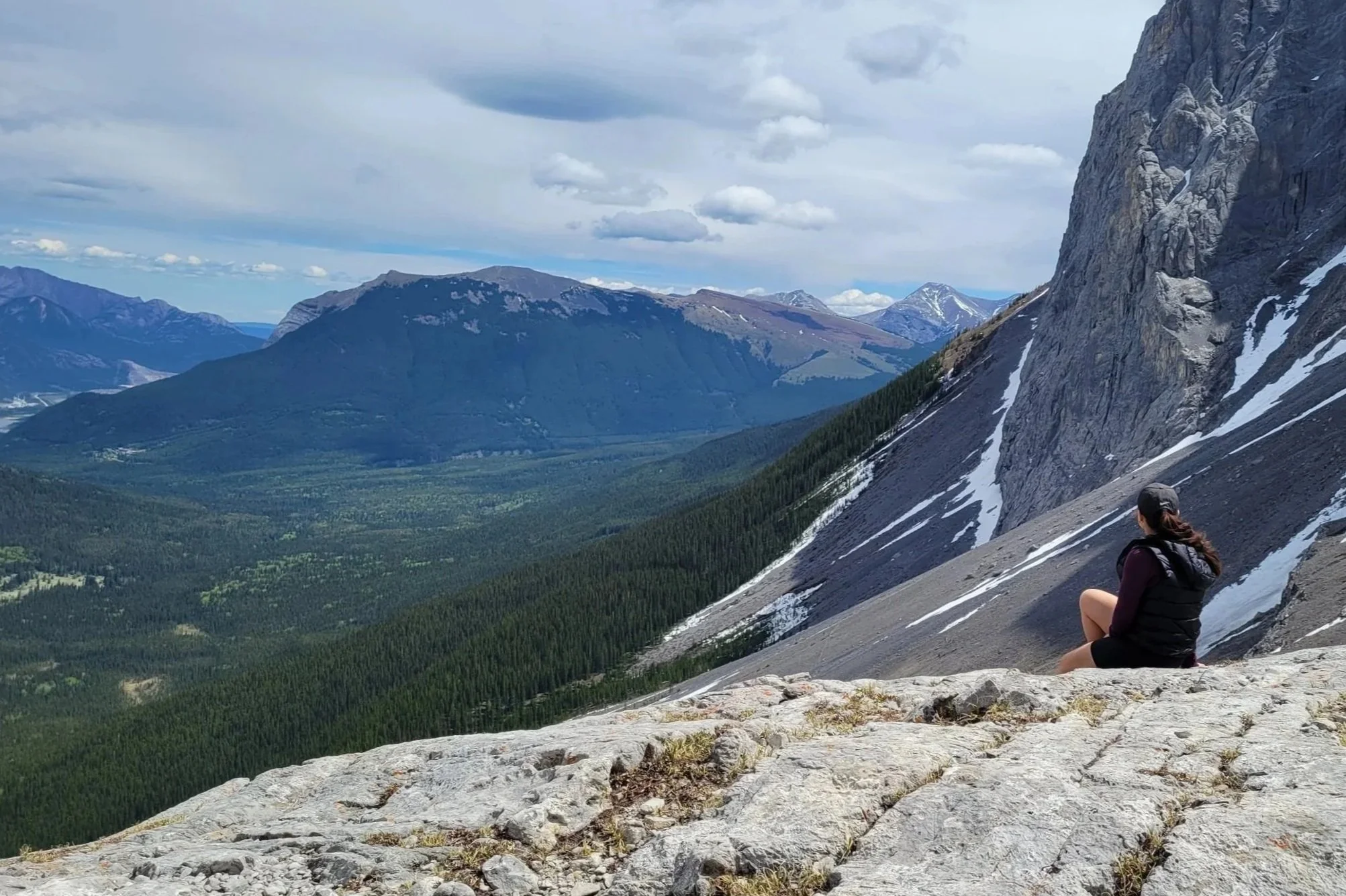 The far side of the pass