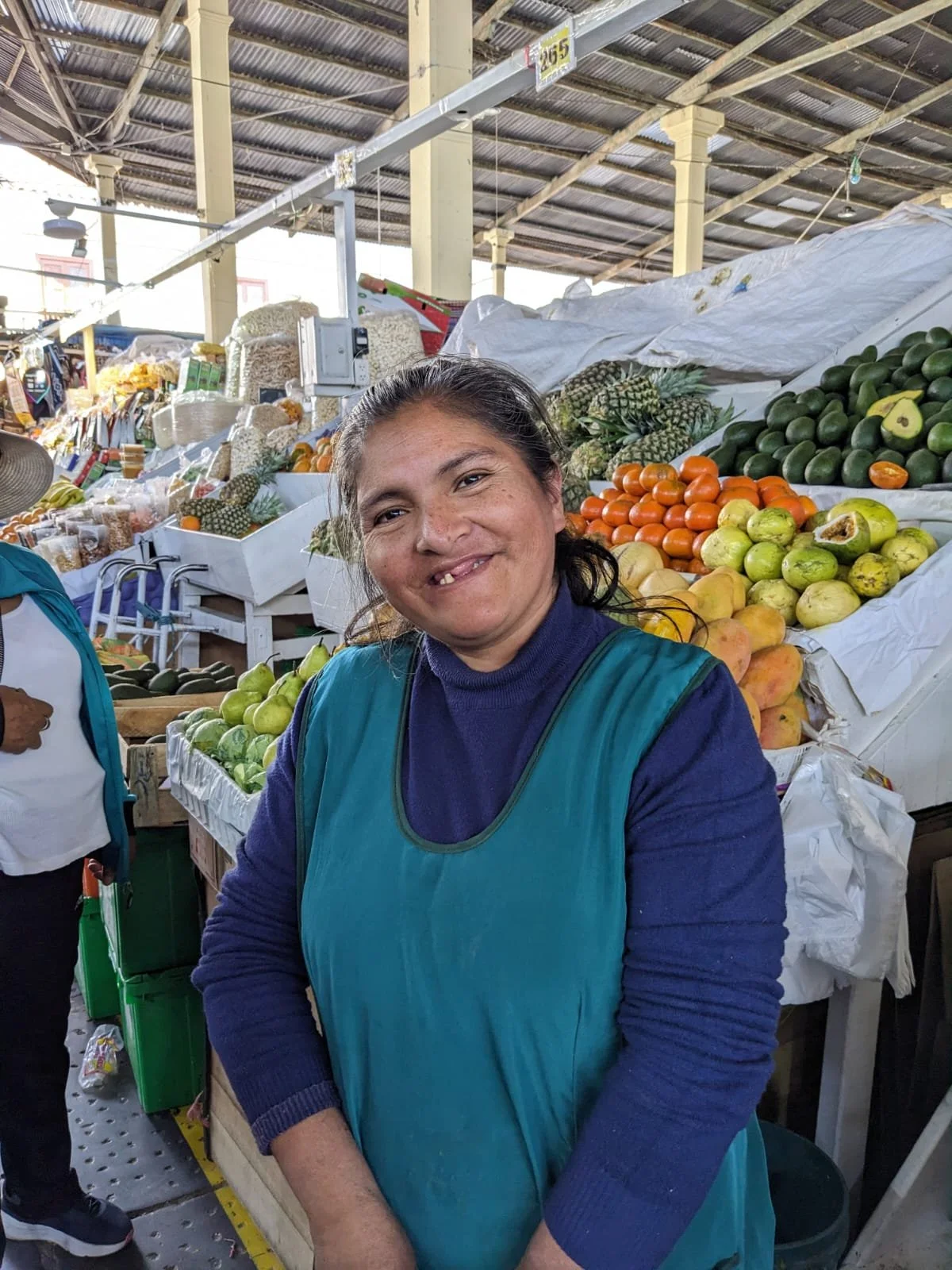 Vendor at Mercado Central de San Pedro