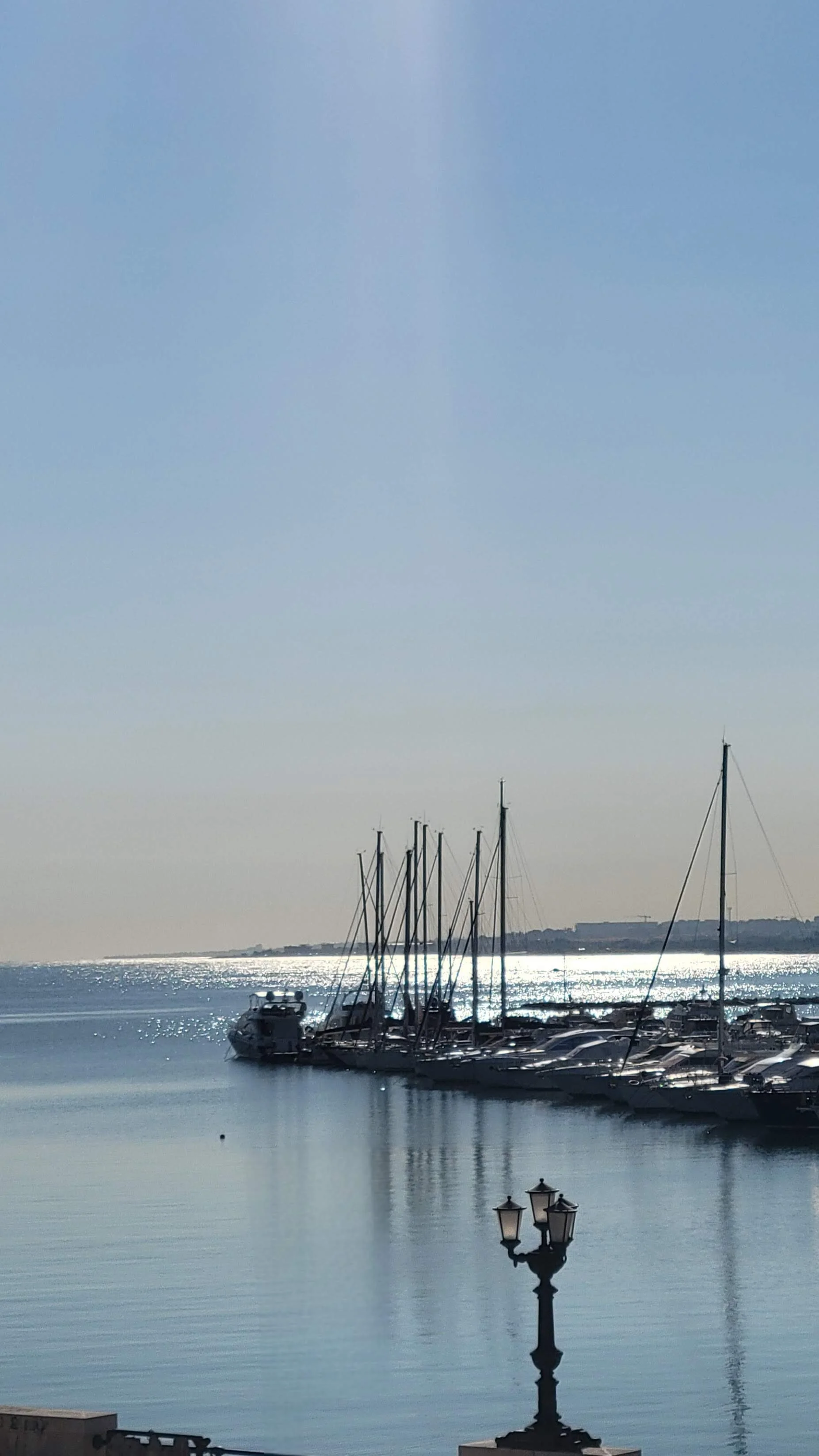 boats docked on the calm adriatic sea