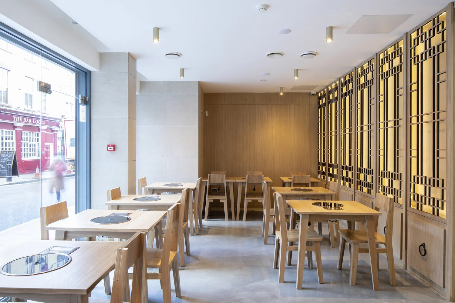 The dining interior at Bari Bari