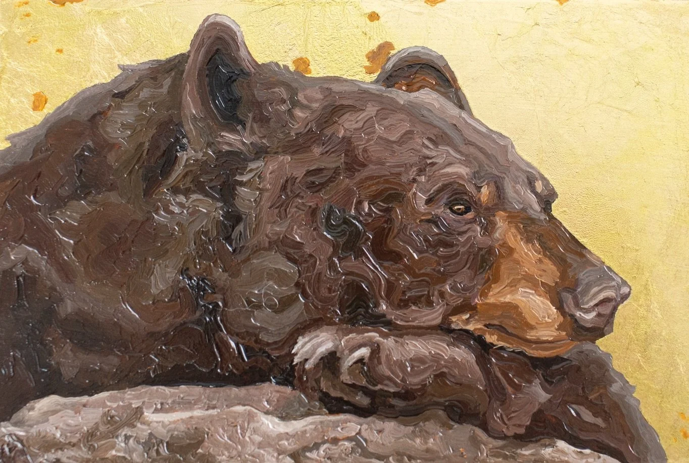 &ldquo;Contemplation&rdquo;
2026
4 x 6&rdquo;
Oil + Gold Leaf on Panel