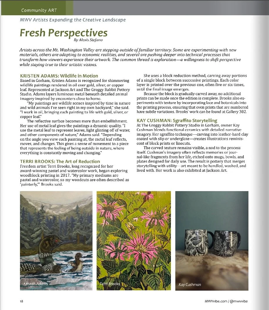 So fun being included in the MWV Vibe Magazine spring issue talking about fresh perspectives featuring artists working with non- traditional materials, approaches or pursing new endeavors. My super talented friend @thegroggyrabbit was also featured  