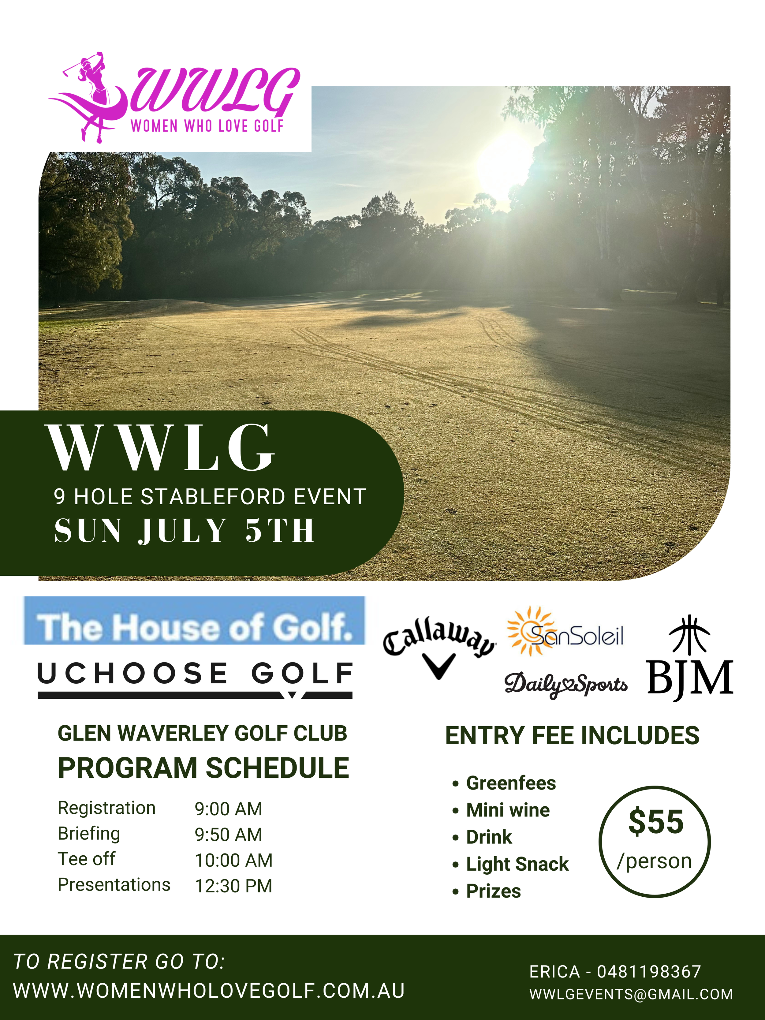 Glen Waverley Golf Course Beginner Event July 5th 2026