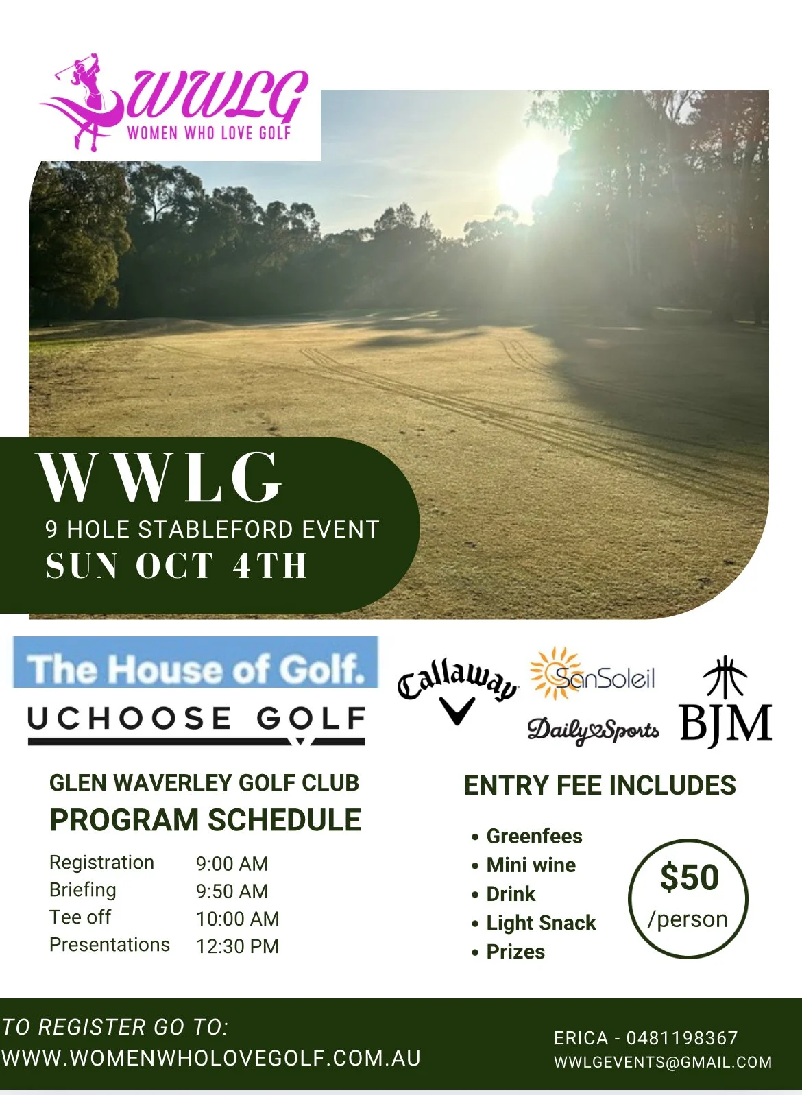 Glen Waverley Golf Course Beginner Event Oct 4th 2026