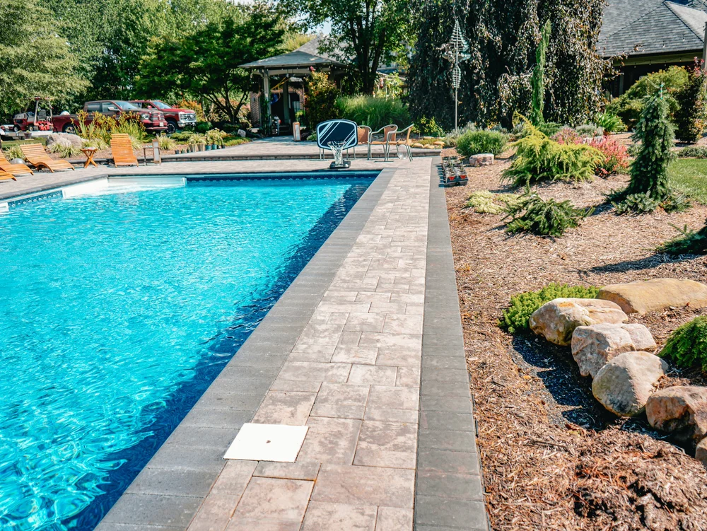 Pool & Patio in Bridgwater, Virginia — Hardscape, Masonry, Landscape ...