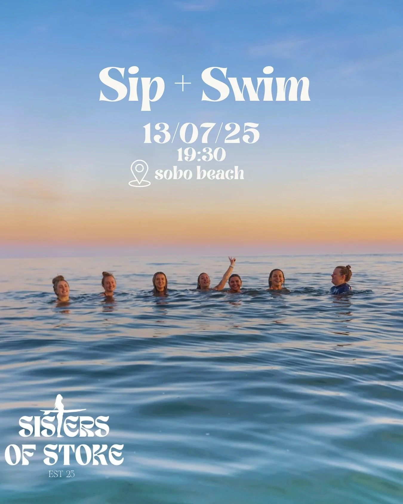 Golden hour dips and sunset sips 🌅🌊
Join us for a Sip + Swim - a chilled evening in the sea with your Sisters 💙Bring your fave drink, your biggest smile, and your best sea-loving energy 💫
Hosted by @ellie.trotman - check her out in our &lsquo;gro