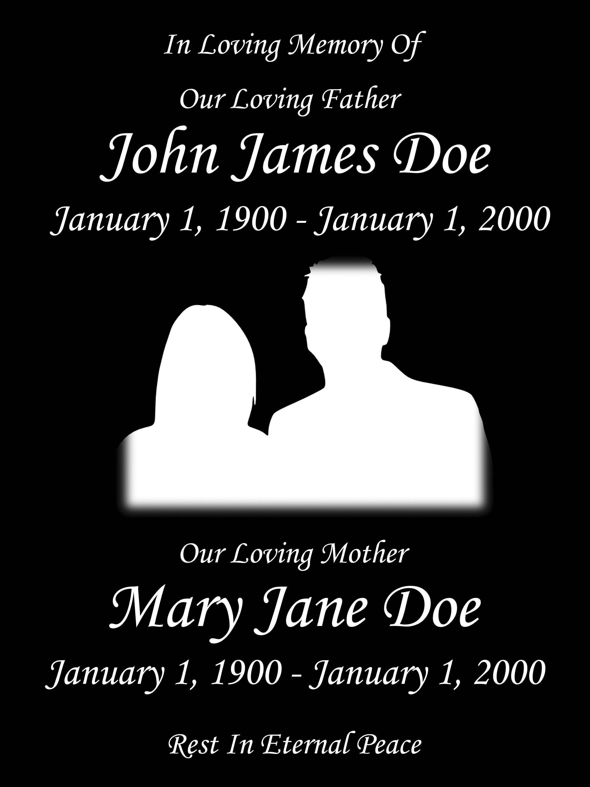Layout #1 - 18 x 24 Duet Photo (Portrait Orientation) $640.00