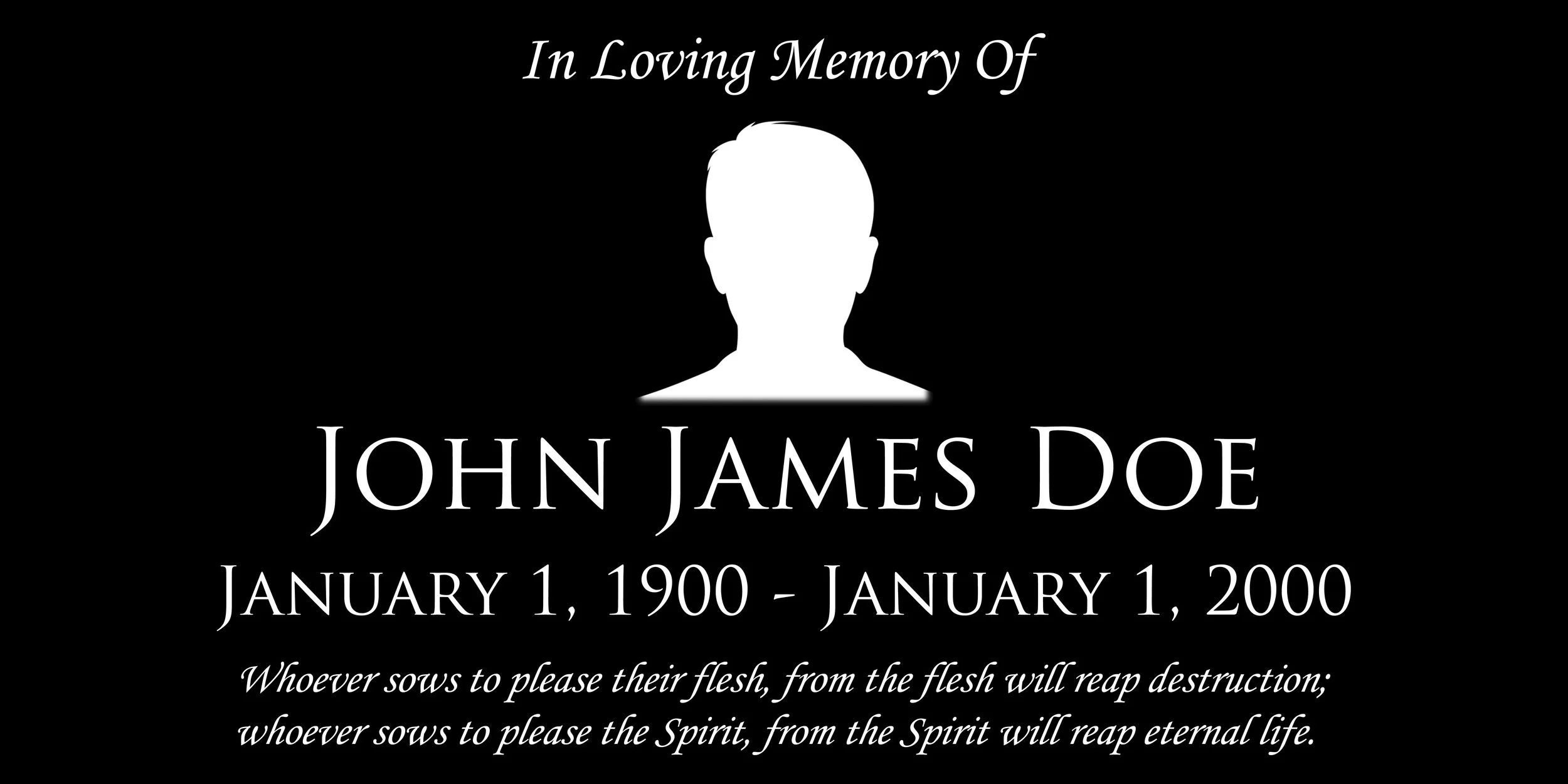 Layout #14 12x24 Centered Photo $240.00