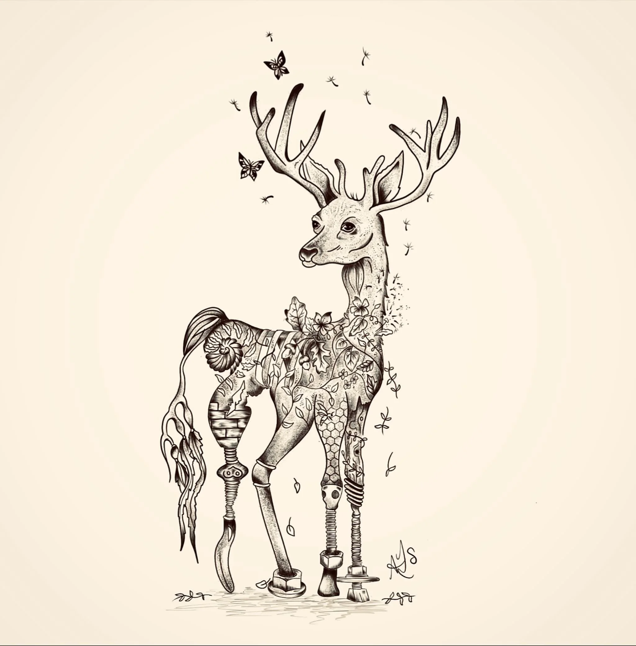 Drew this years ago, felt the impulse to repost 
Grief and hope, adaptation